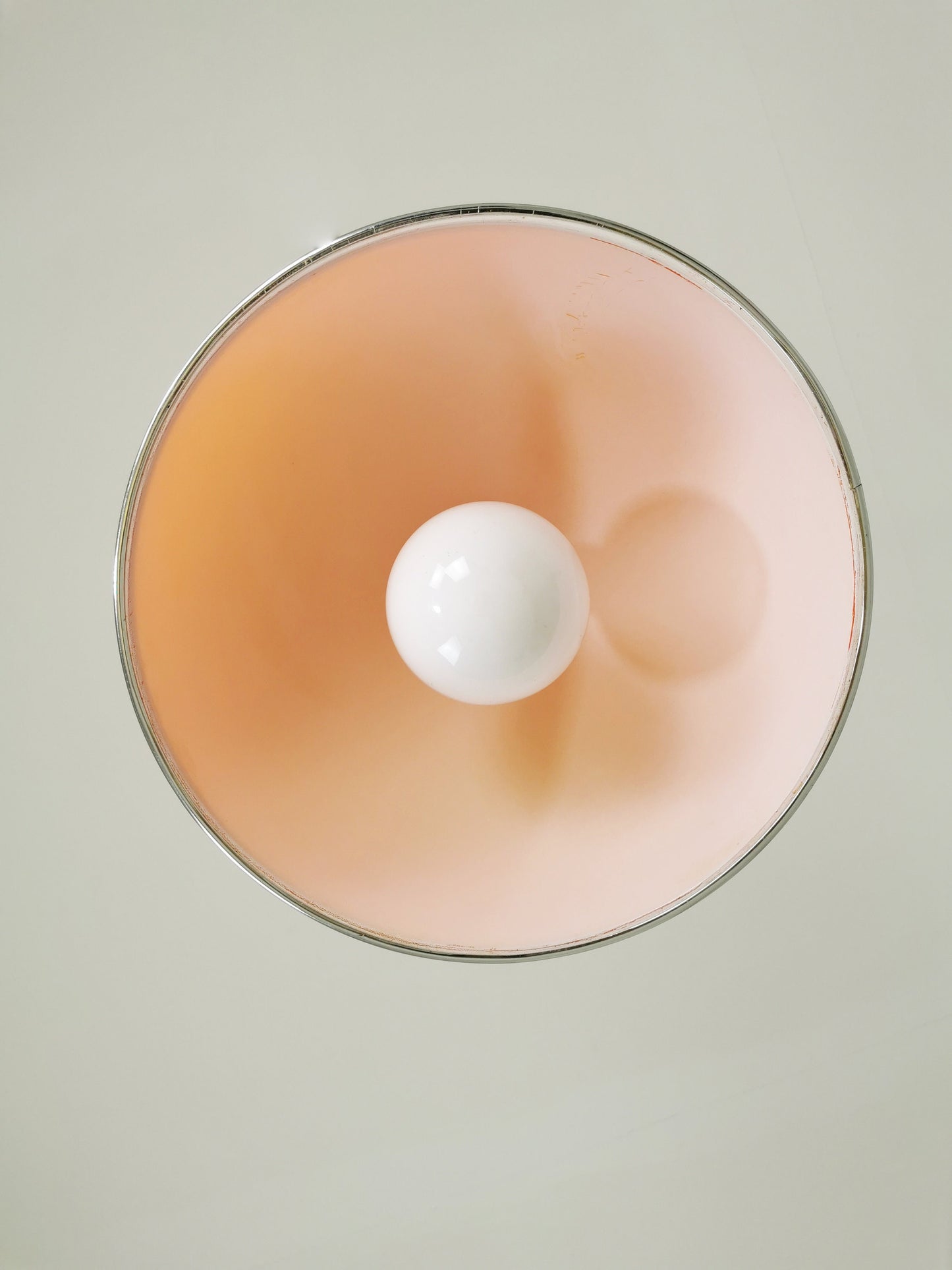 Vintage \Space Age Orange hanging lamp 1970.