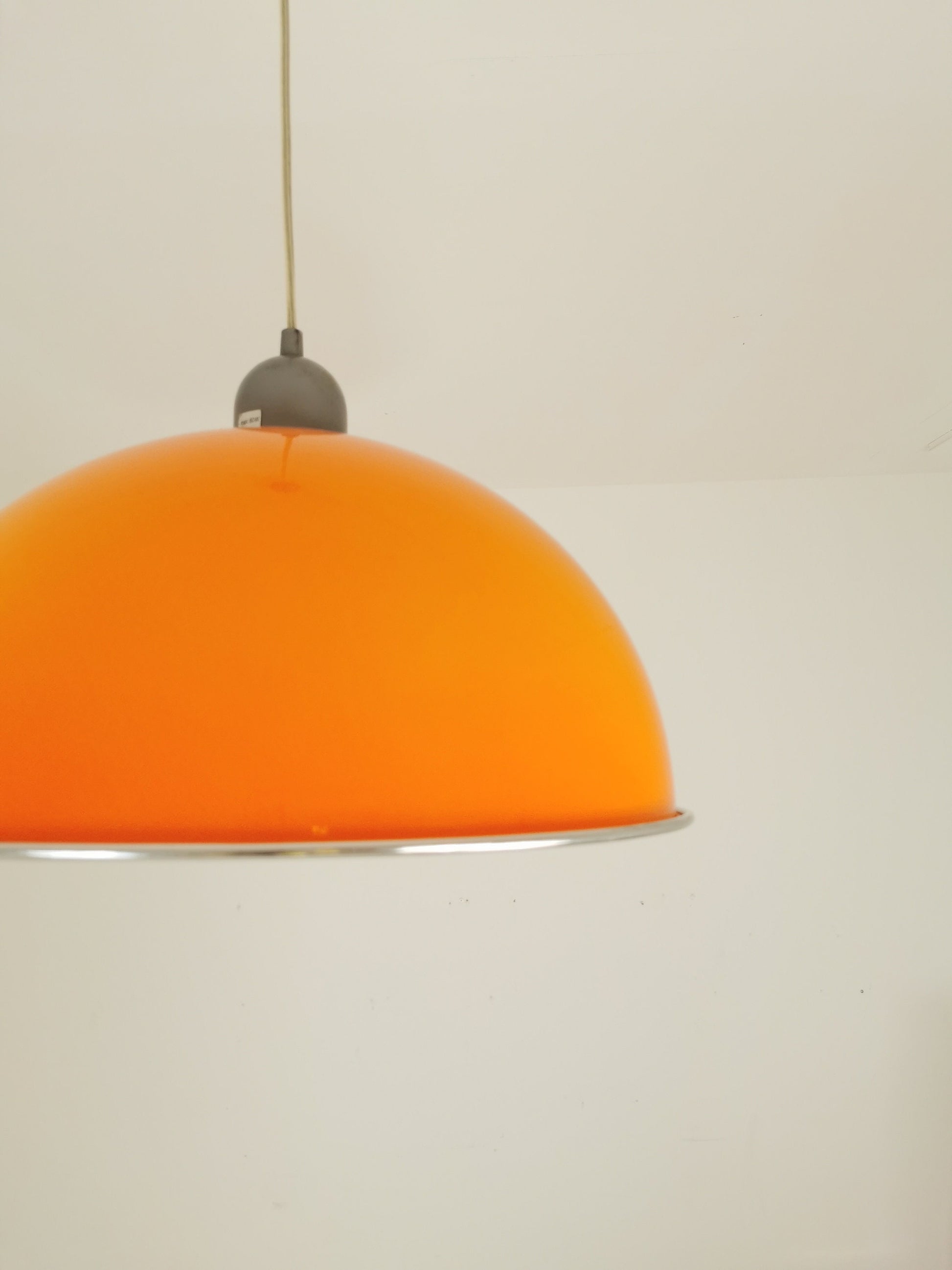 Vintage \Space Age Orange hanging lamp 1970.
