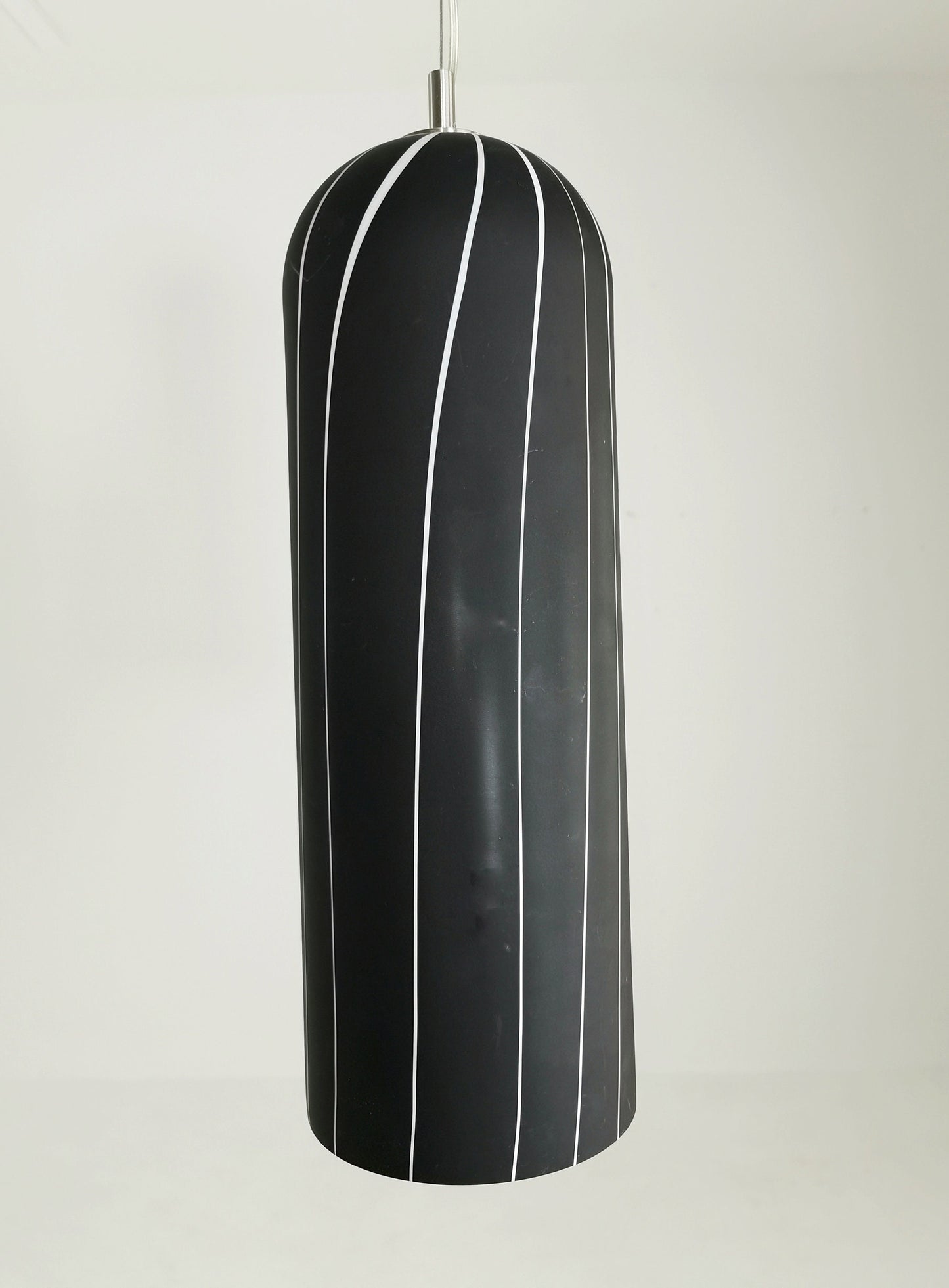 Mid-Century modern. pendant lamp black and white 1980s