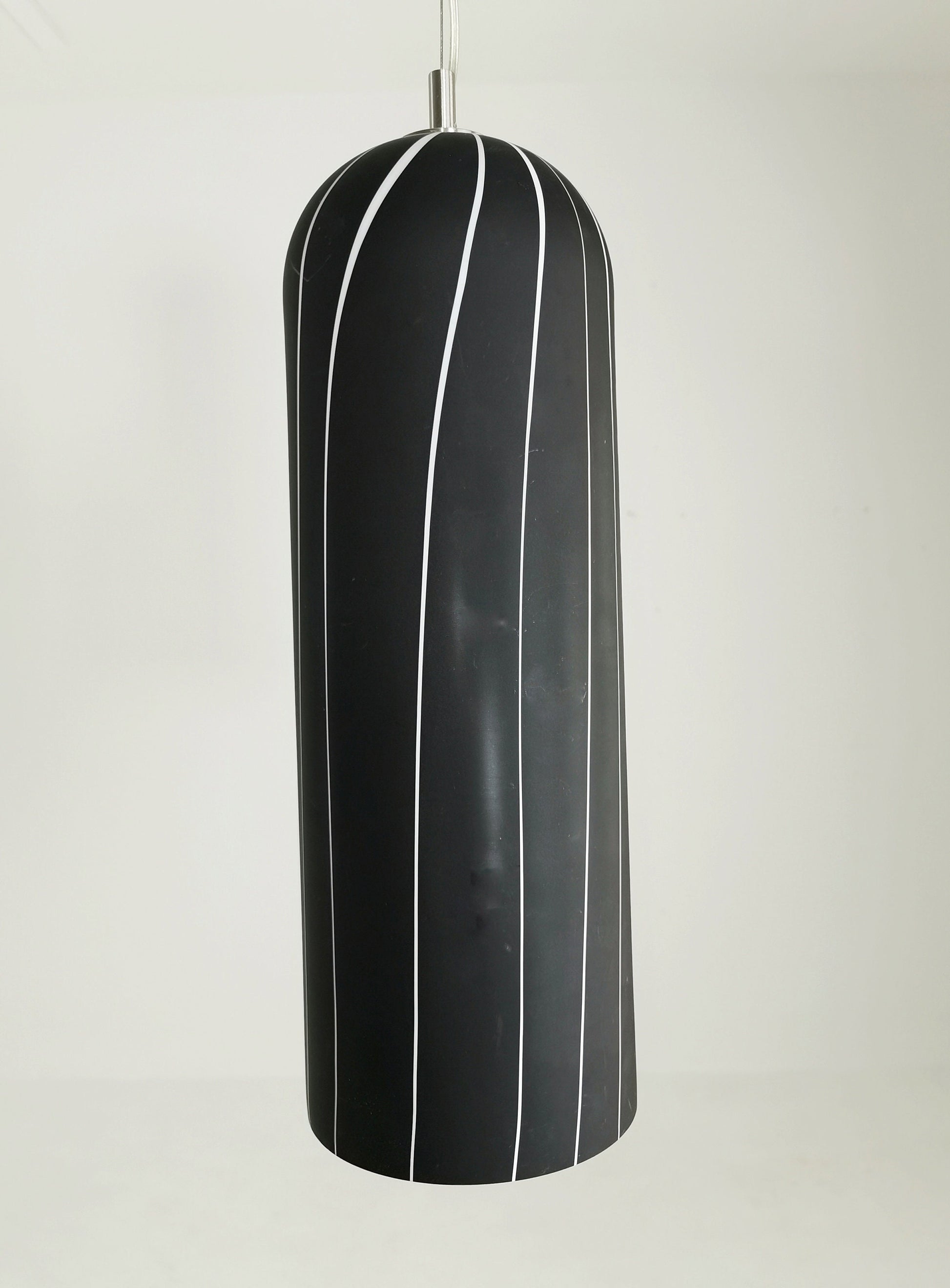 Mid-Century modern. pendant lamp black and white 1980s