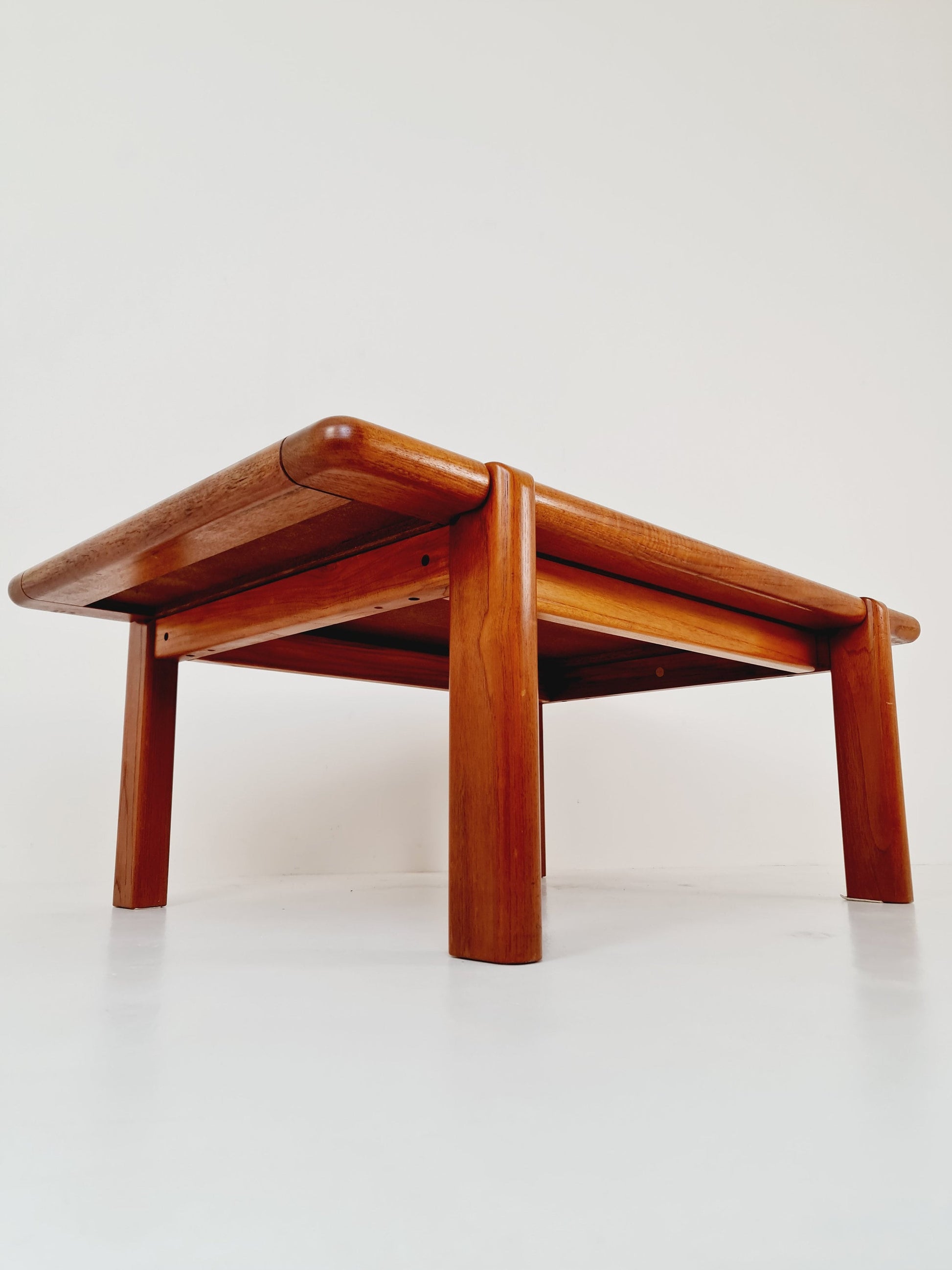 Danish solid teak coffee table by Dyrlund, 1970s