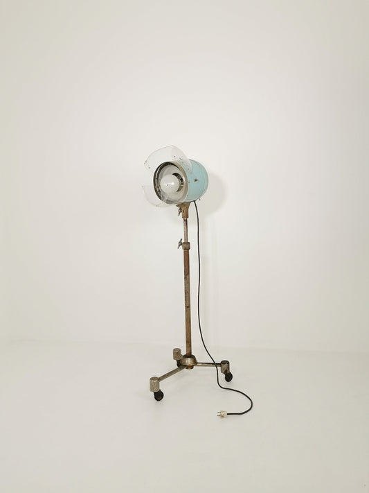 Floor Lamp Midcentury Converted 1950 Hair Dryer French Industrial One of a Kind
