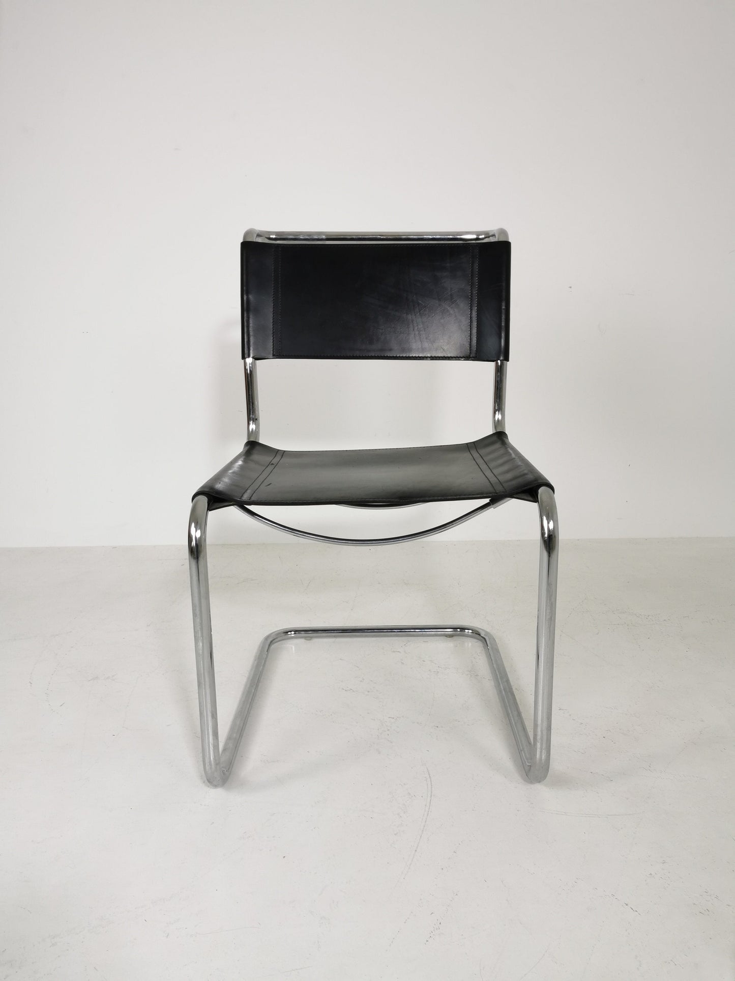 1 of 3 Mid-Century Vintage S33 chair from Mart Stam Italy 1980er