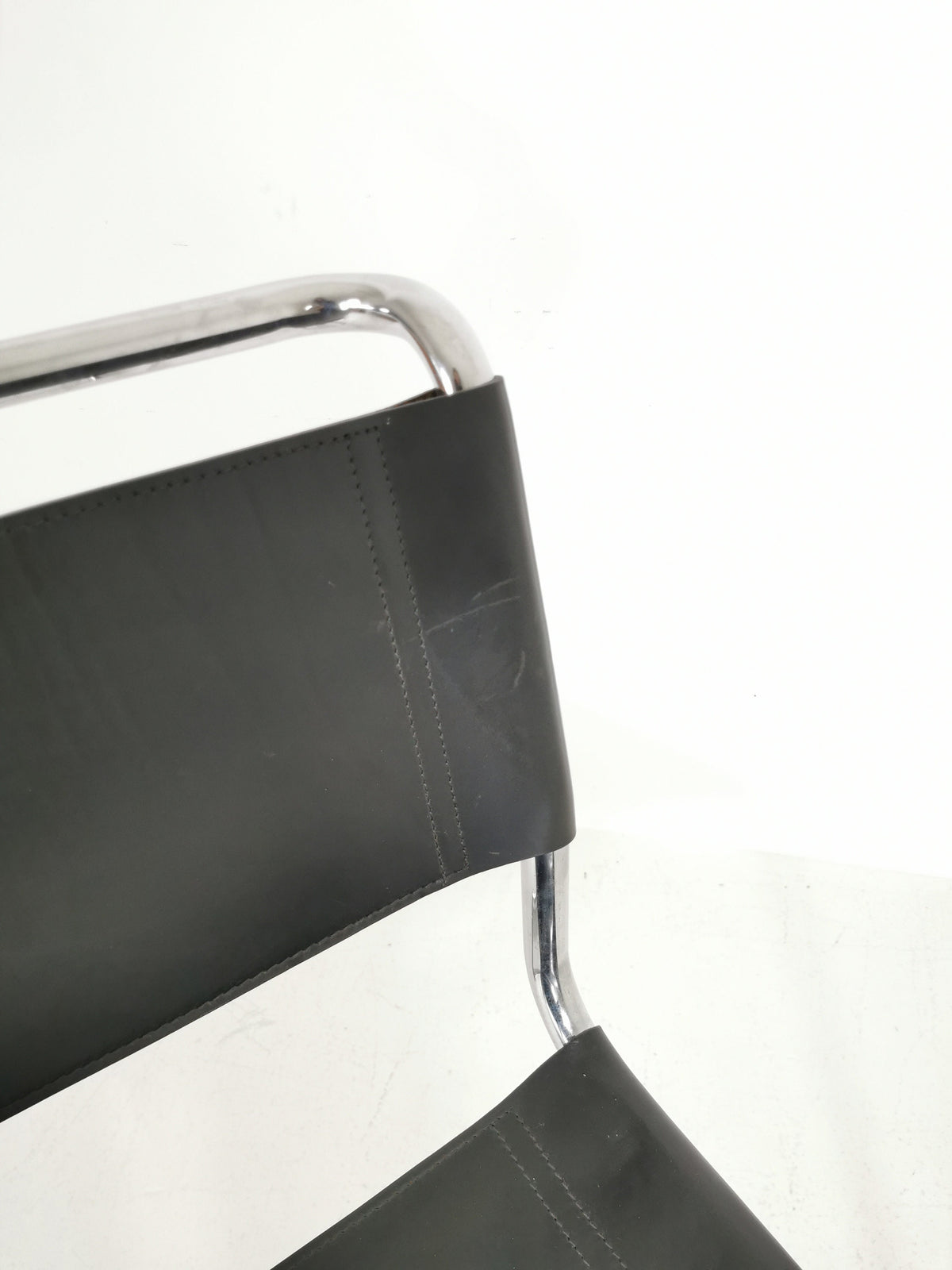 1 of 3 Mid-Century Vintage S33 chair from Mart Stam Italy 1980er