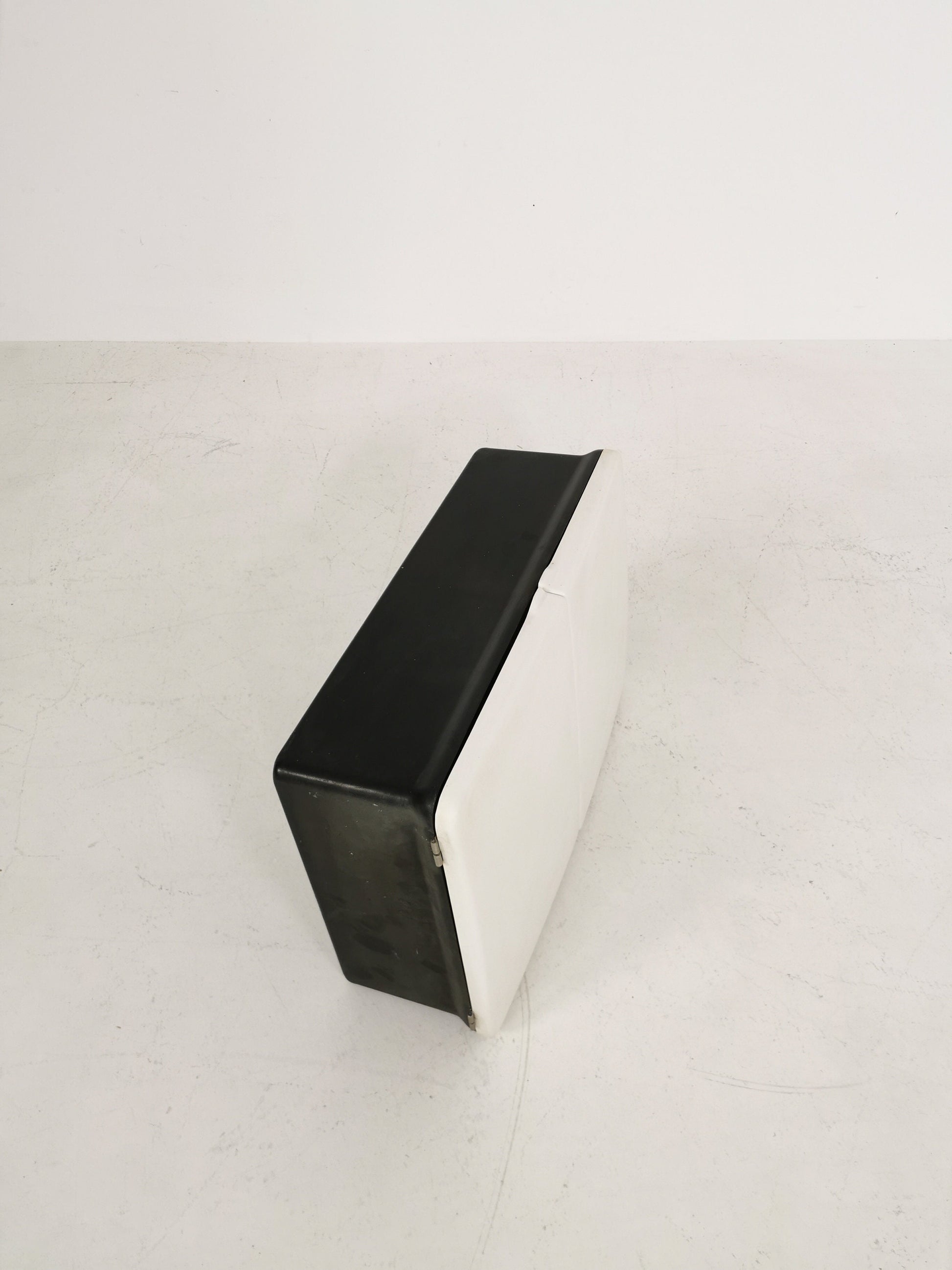 1 of 2 White and black bathroom Medicine Cabinet 1960s Space Age design