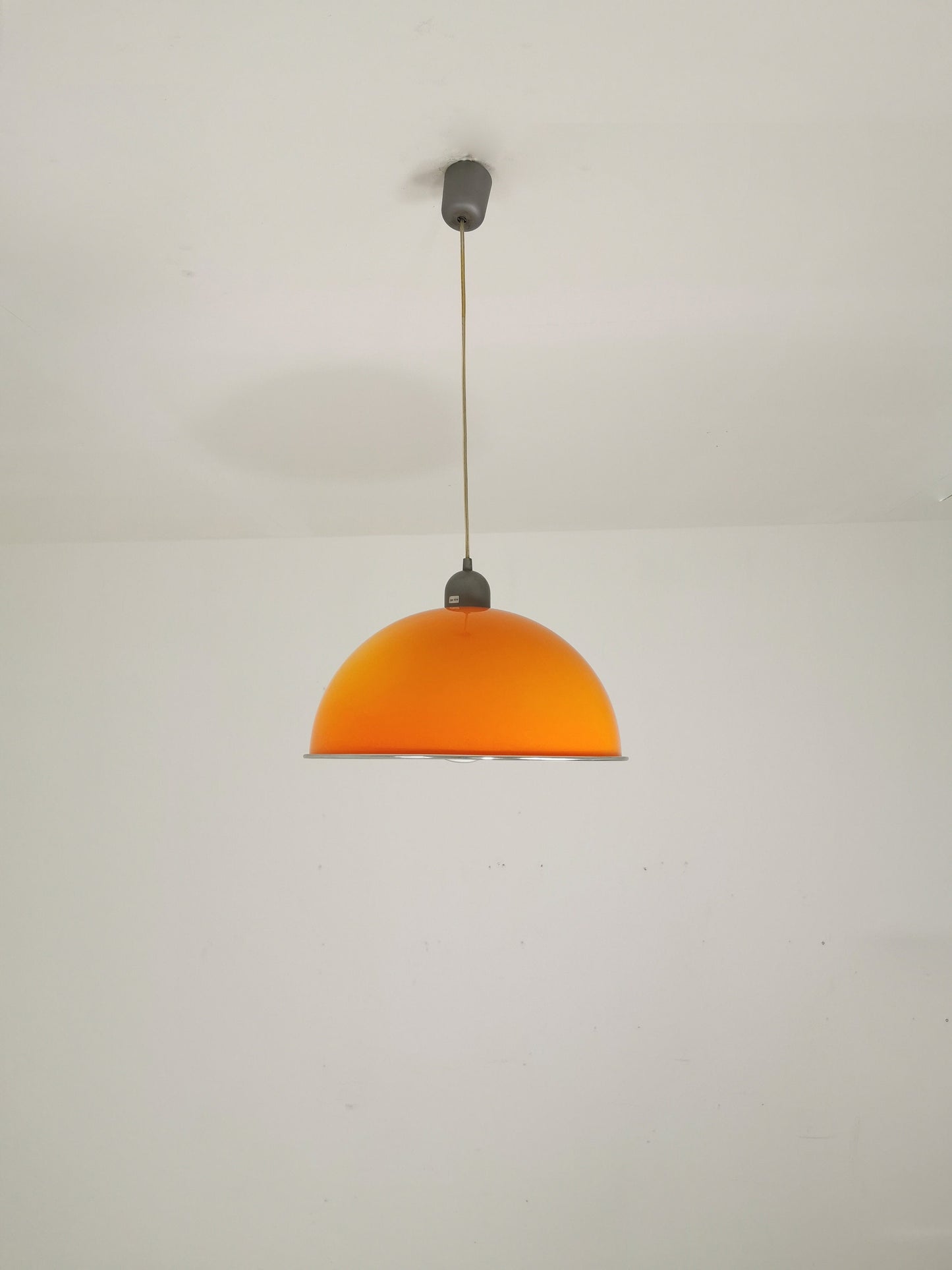 Vintage \Space Age Orange hanging lamp 1970.