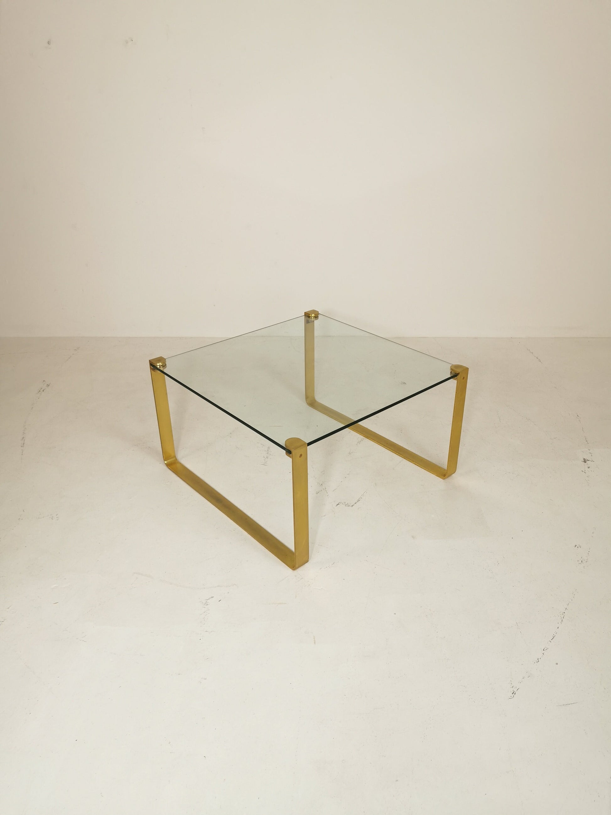 Brass Coffee Table by Friedrich Wilhelm Möller for Ronald Schmitt, 1970s