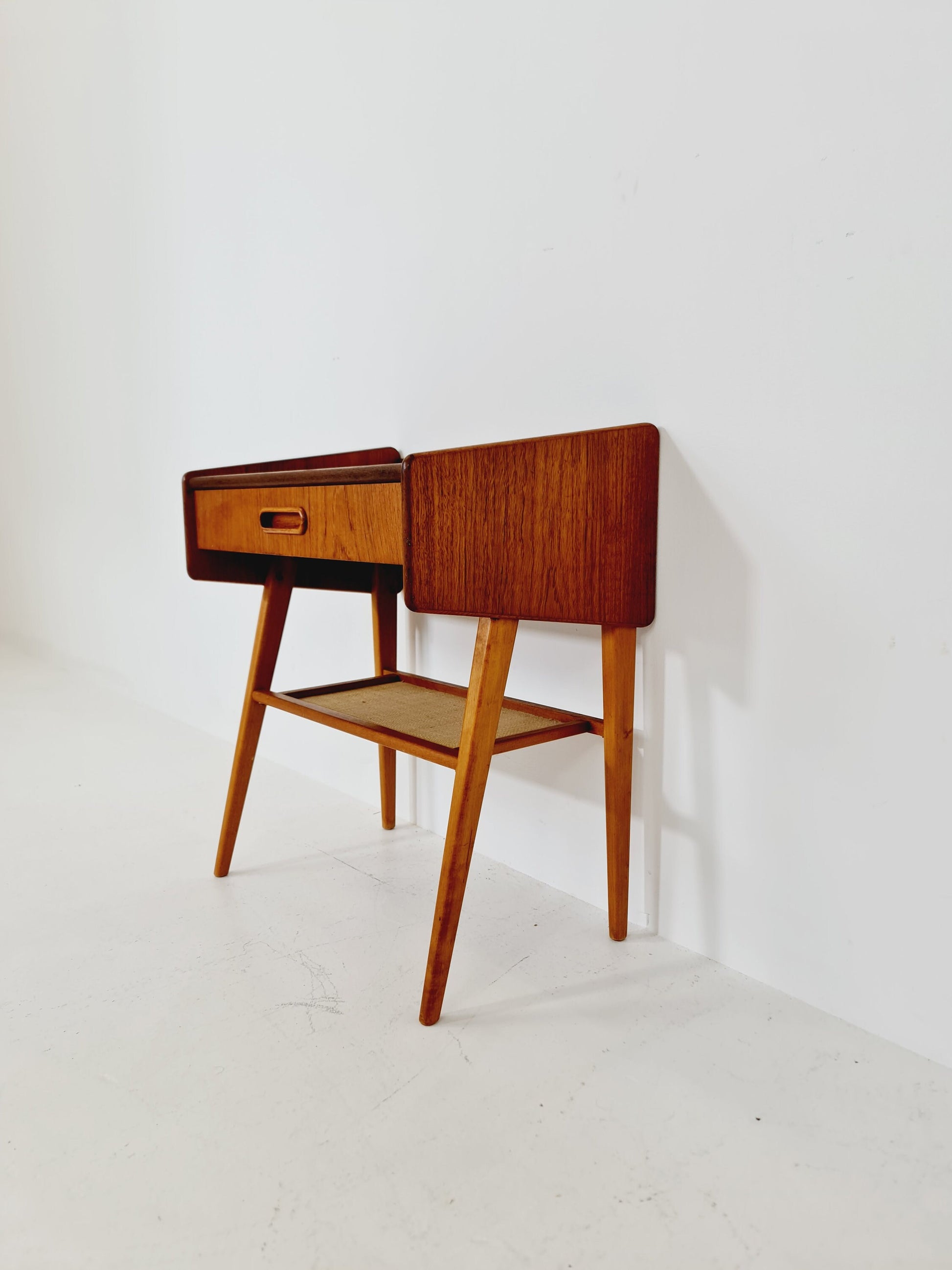 Midcentury danish Teak Vintage Side table/ Bedside table, 1960s