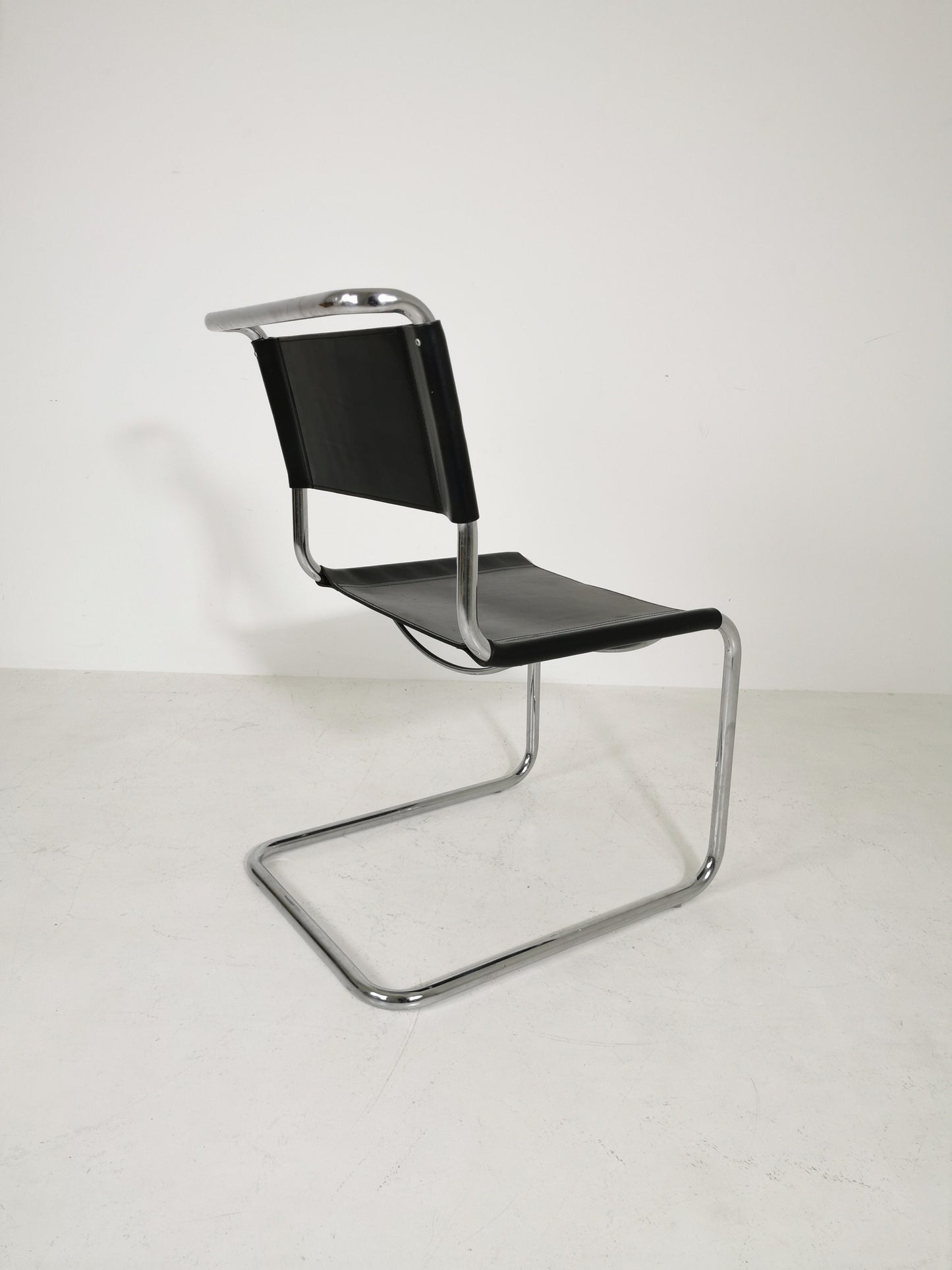 1 of 3 Mid-Century Vintage S33 chair from Mart Stam Italy 1980er