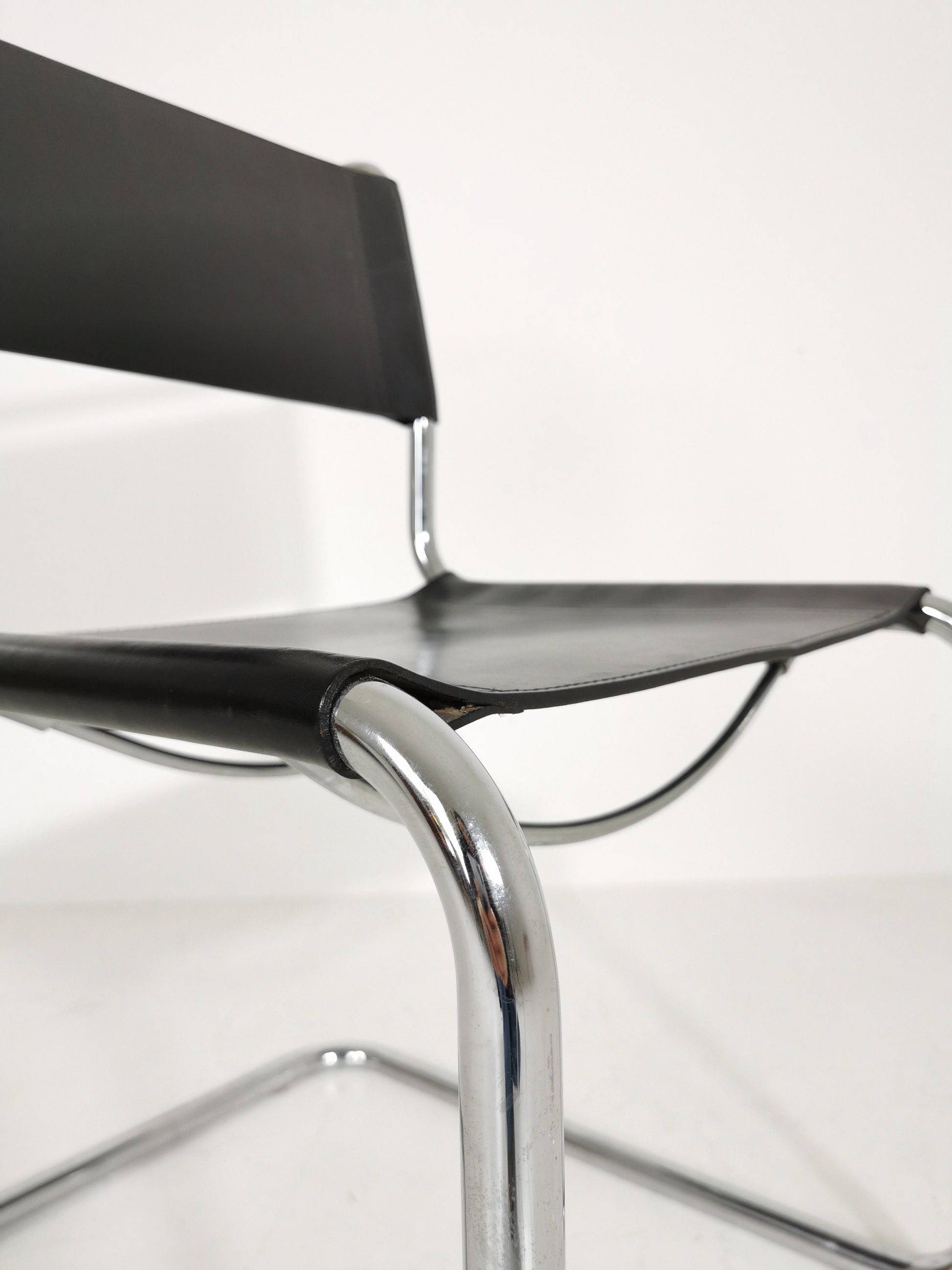 1 of 3 Mid-Century Vintage S33 chair from Mart Stam Italy 1980er