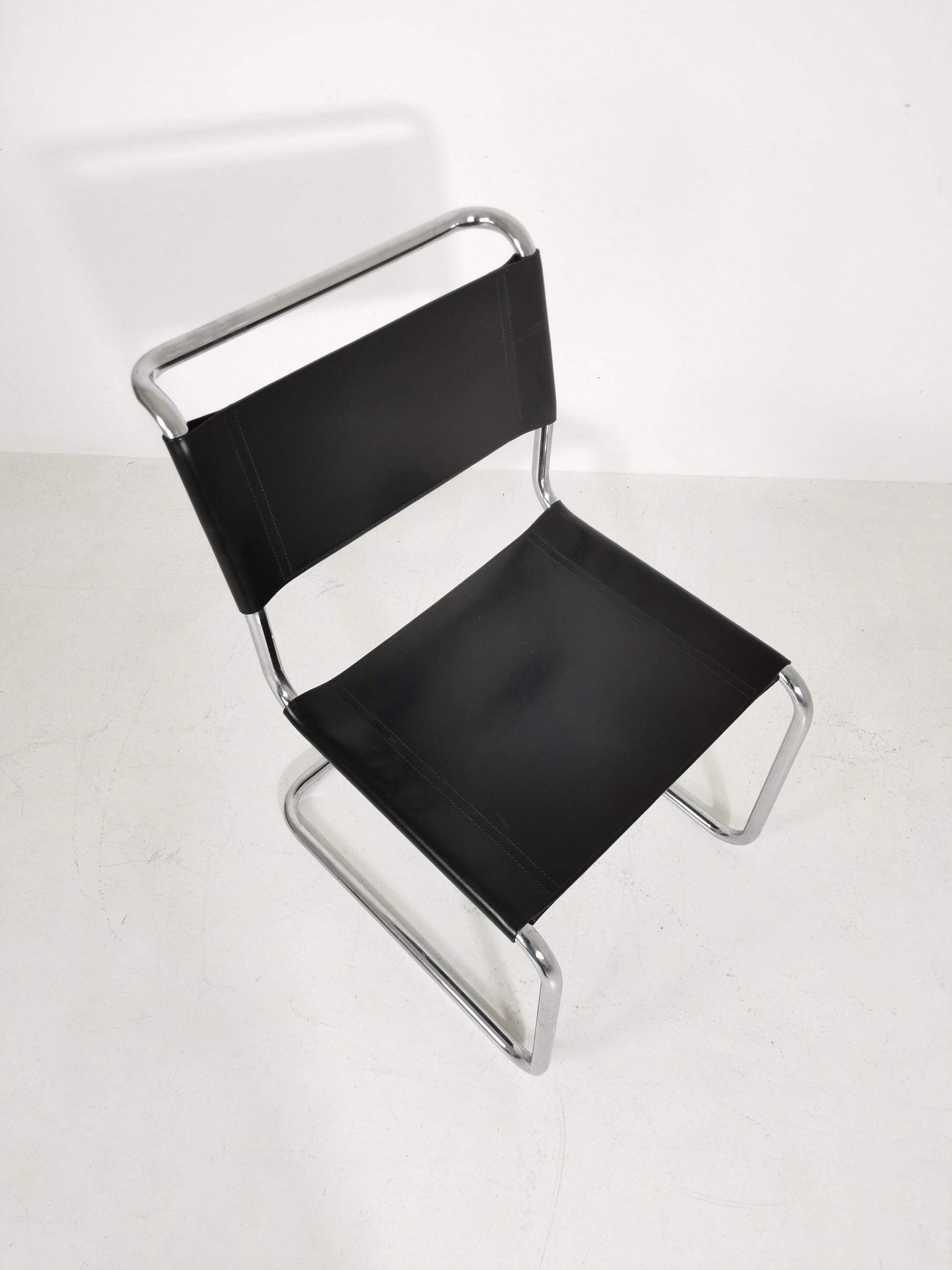 1 of 3 Mid-Century Vintage S33 chair from Mart Stam Italy 1980er