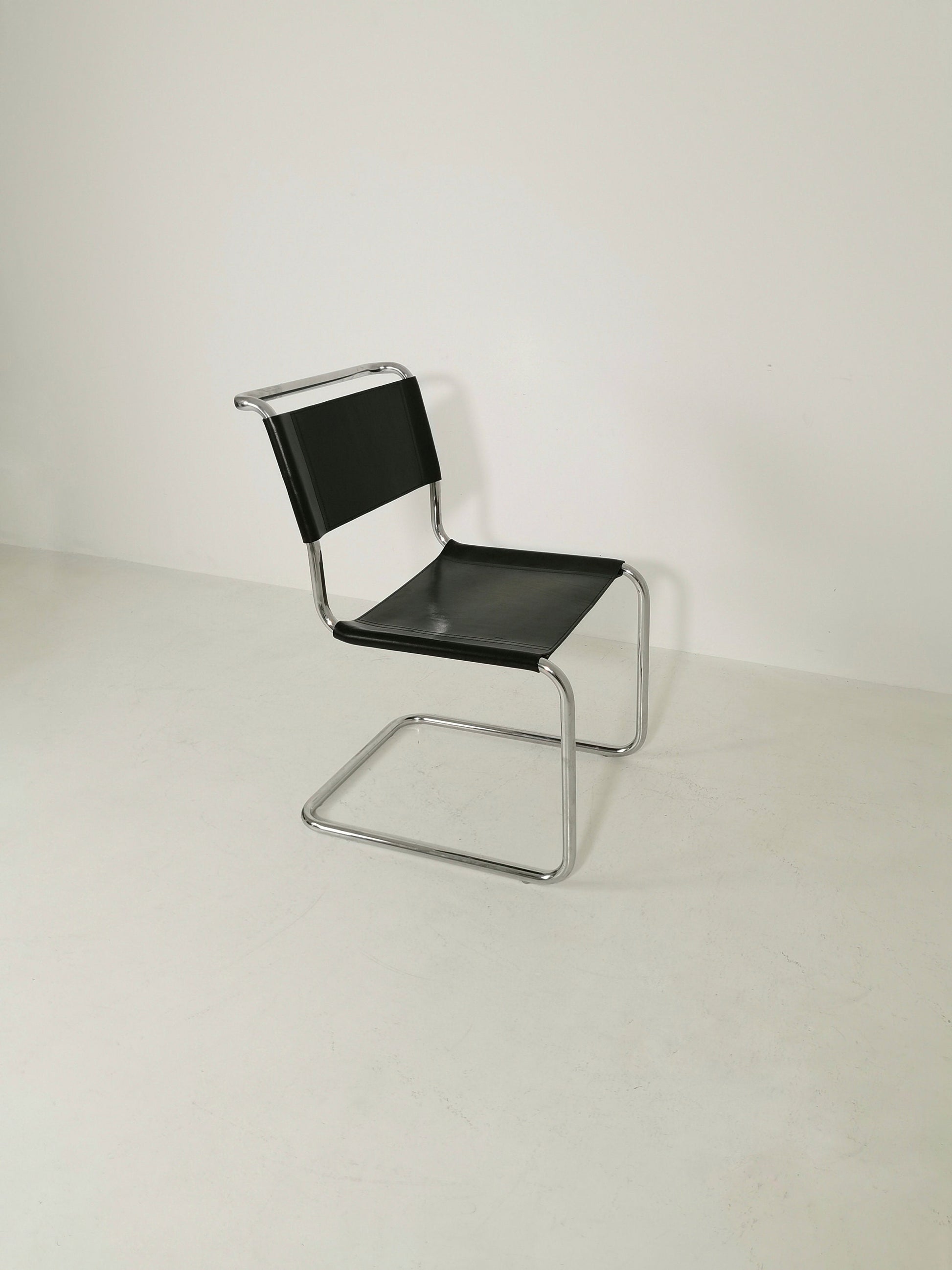 1 of 3 Mid-Century Vintage S33 chair from Mart Stam Italy 1980er