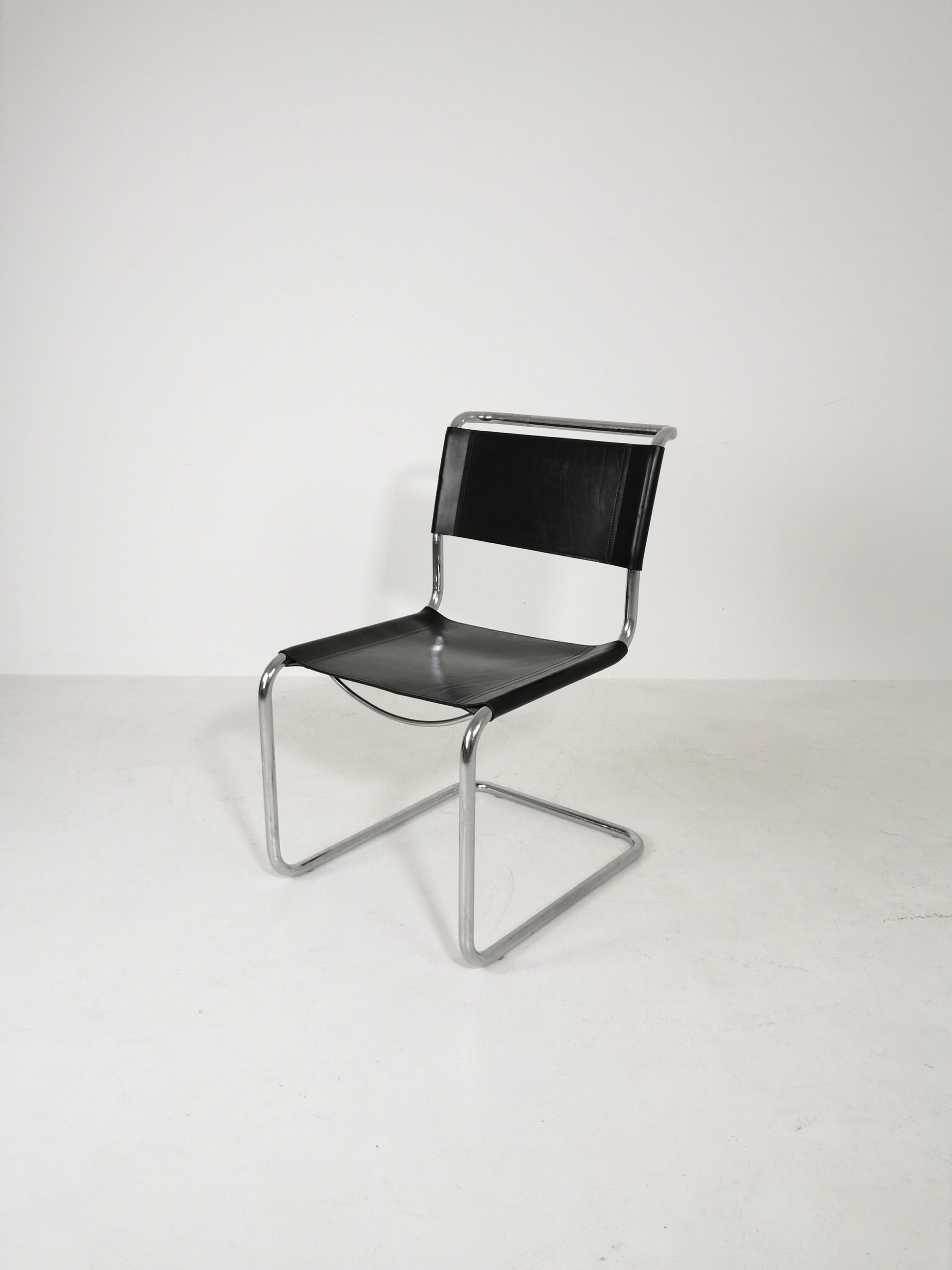 1 of 3 Mid-Century Vintage S33 chair from Mart Stam Italy 1980er