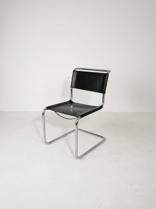 1 of 3 Mid-Century Vintage S33 chair from Mart Stam Italy 1980er