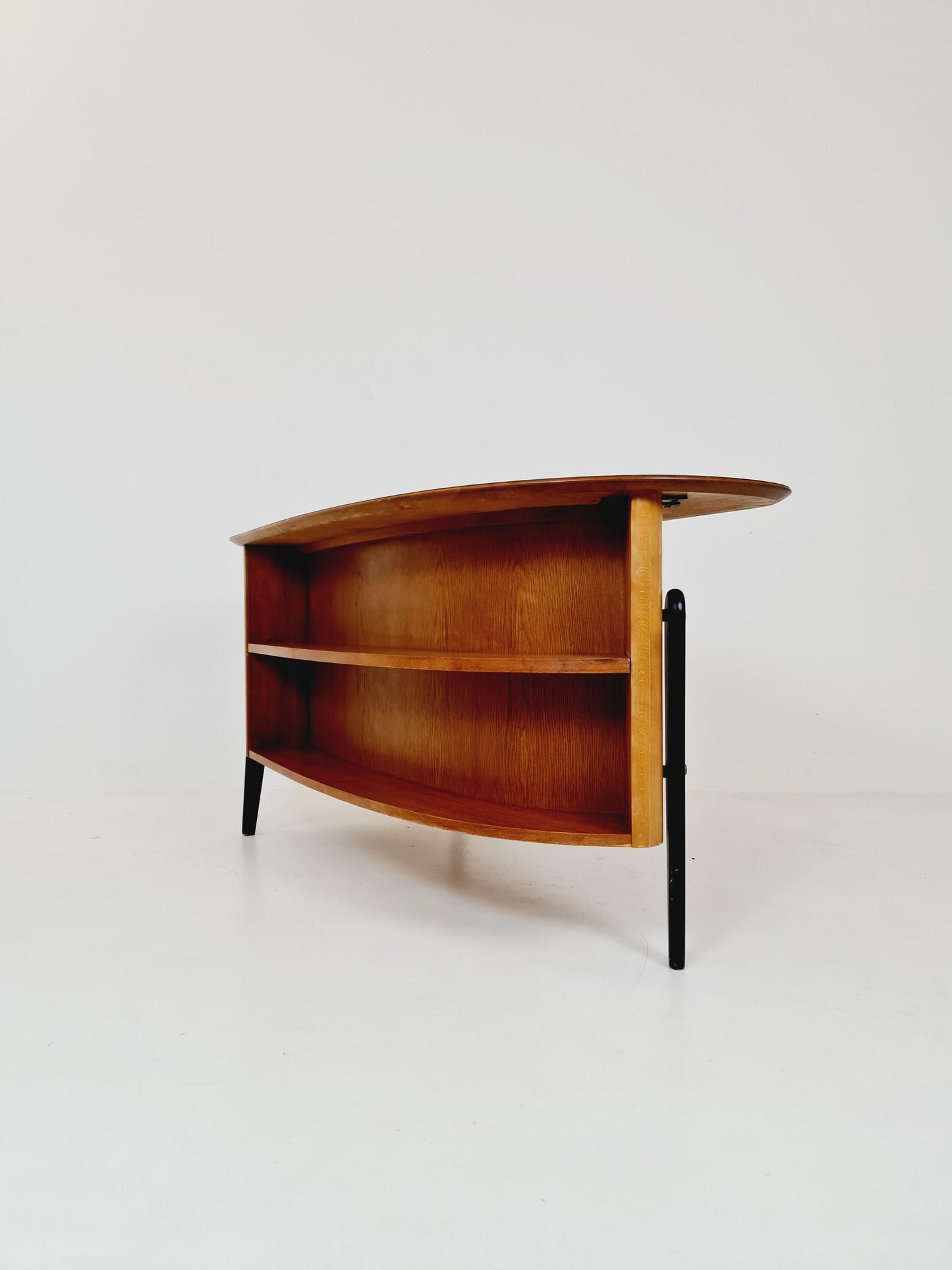 Midcentury teak desk by Göran Strand for Lelångs Möbelfabrik, Sweden, 1960s