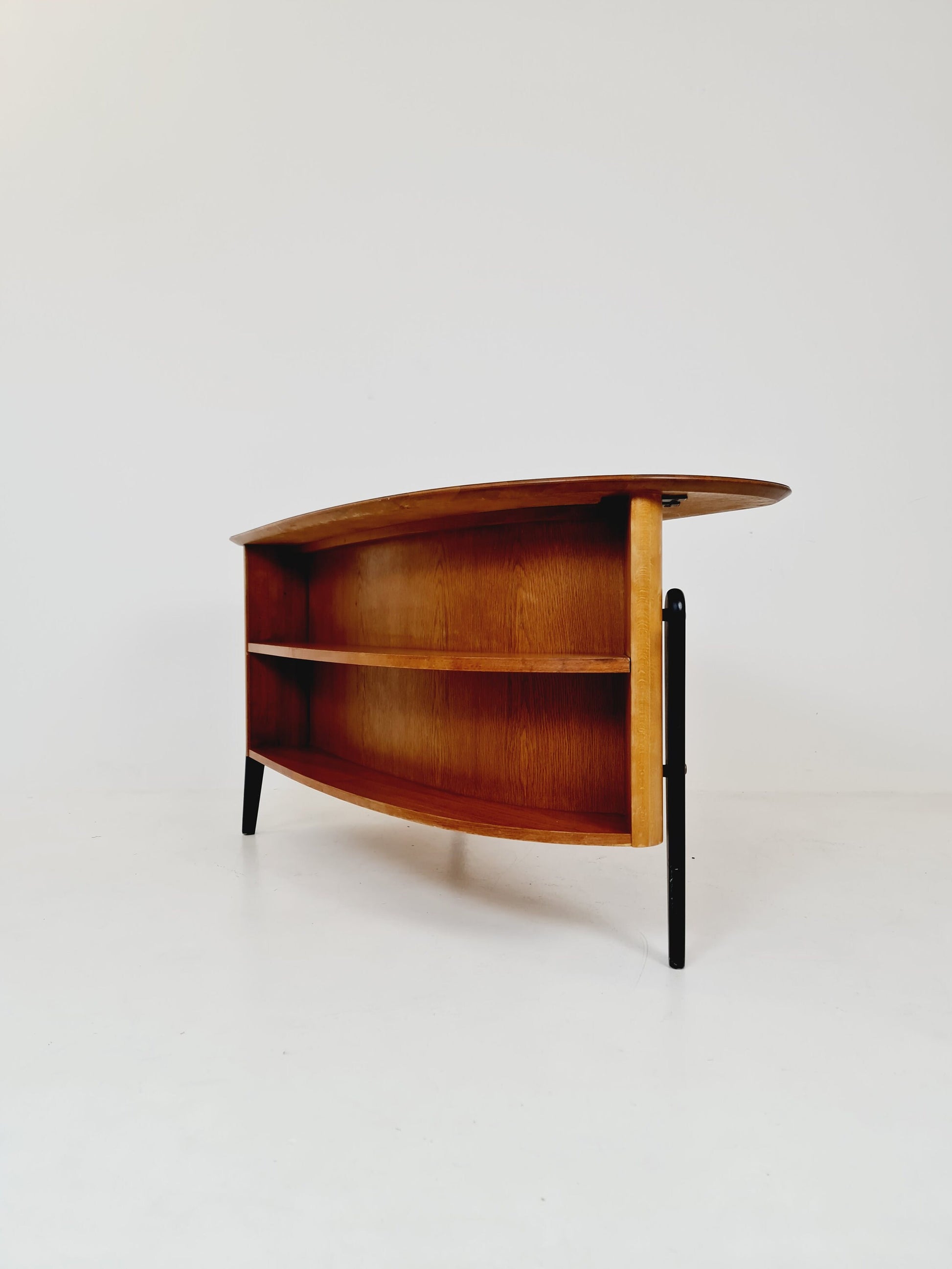 Midcentury teak desk by Göran Strand for Lelångs Möbelfabrik, Sweden, 1960s