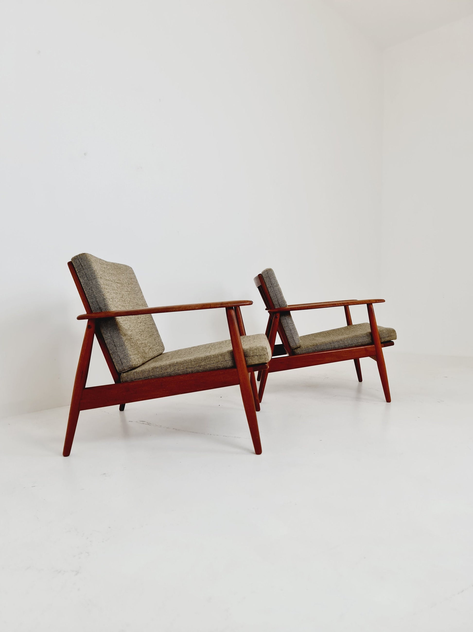 Mid-century Ddanish teak lounge chair/ armchair by Frank Brother for Moreddi, set of 2, 1960s