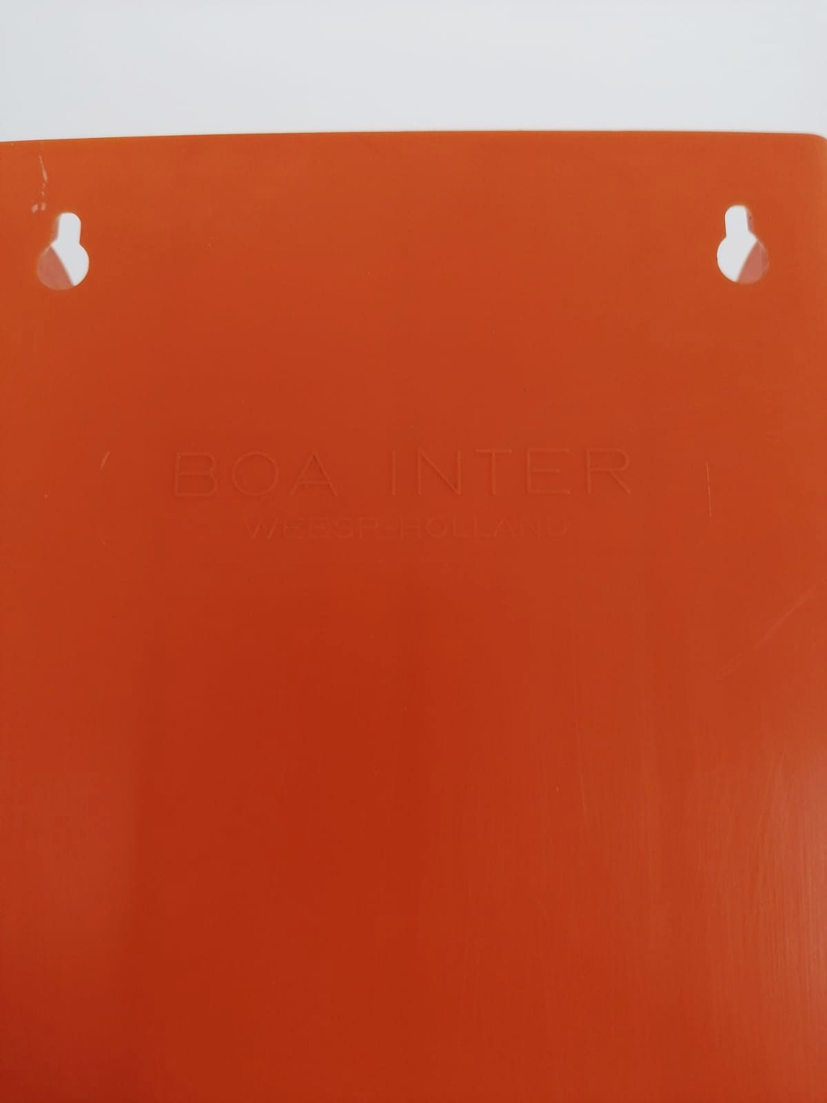 Mid-Century Orange vinyl storage holder, modular record holder, vintage space age brands from the 70s