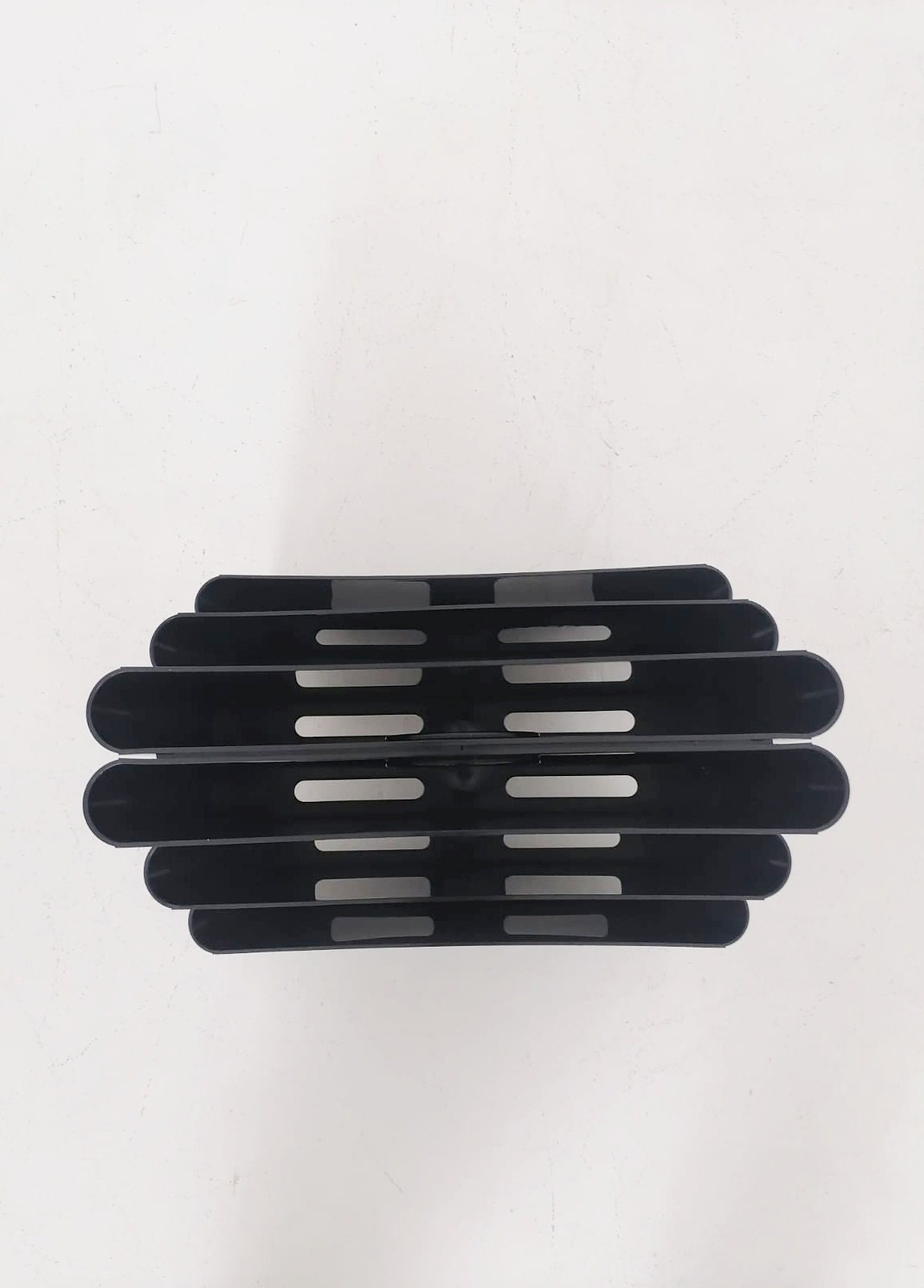 Giotto Stoppino by Kartell Italy Black Plastic Magazine Rack Model 4675