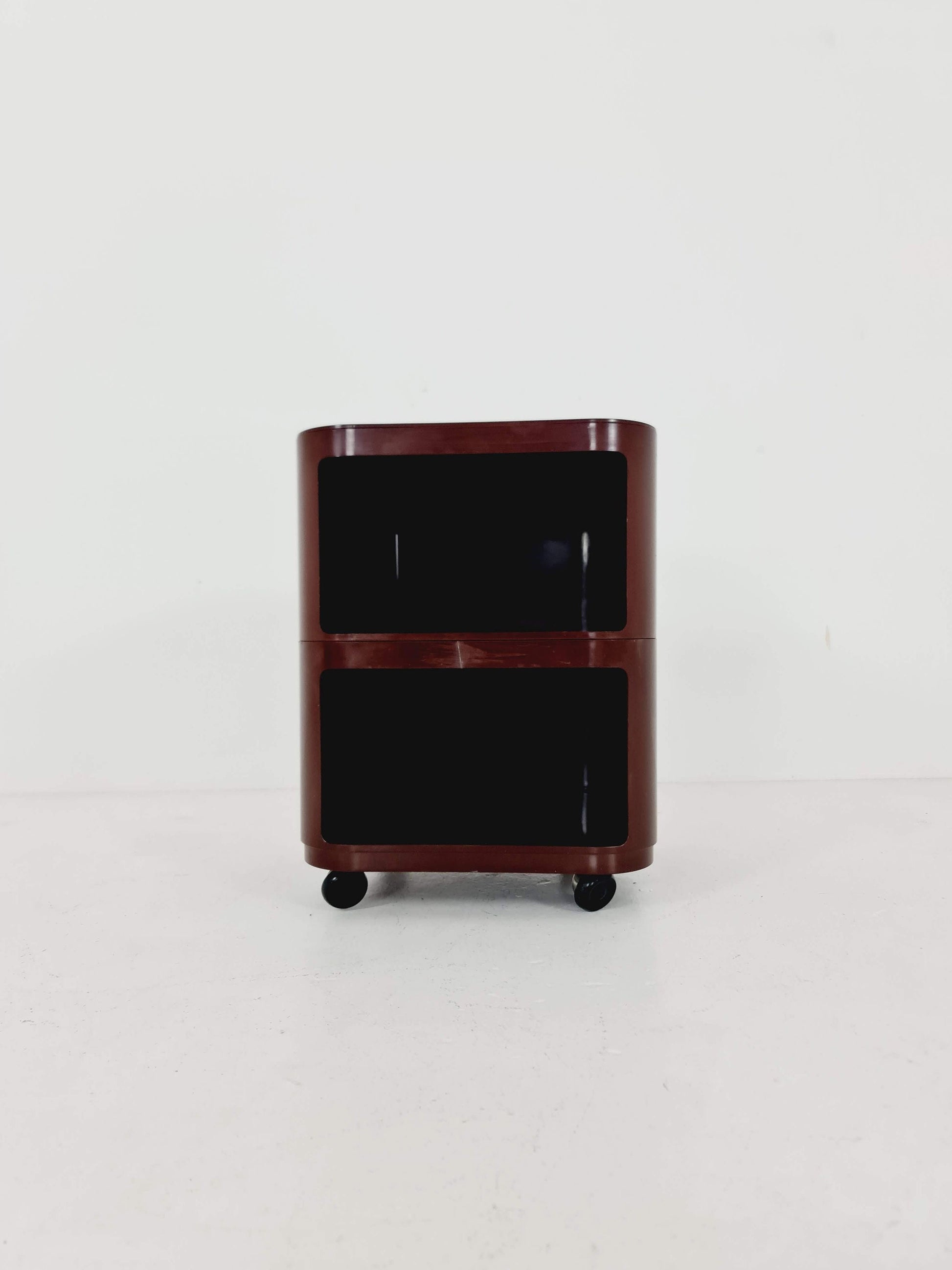 Brown Componibili Square serving trolley by Anna Castelli for Kartell - Italy 1960s model 4970