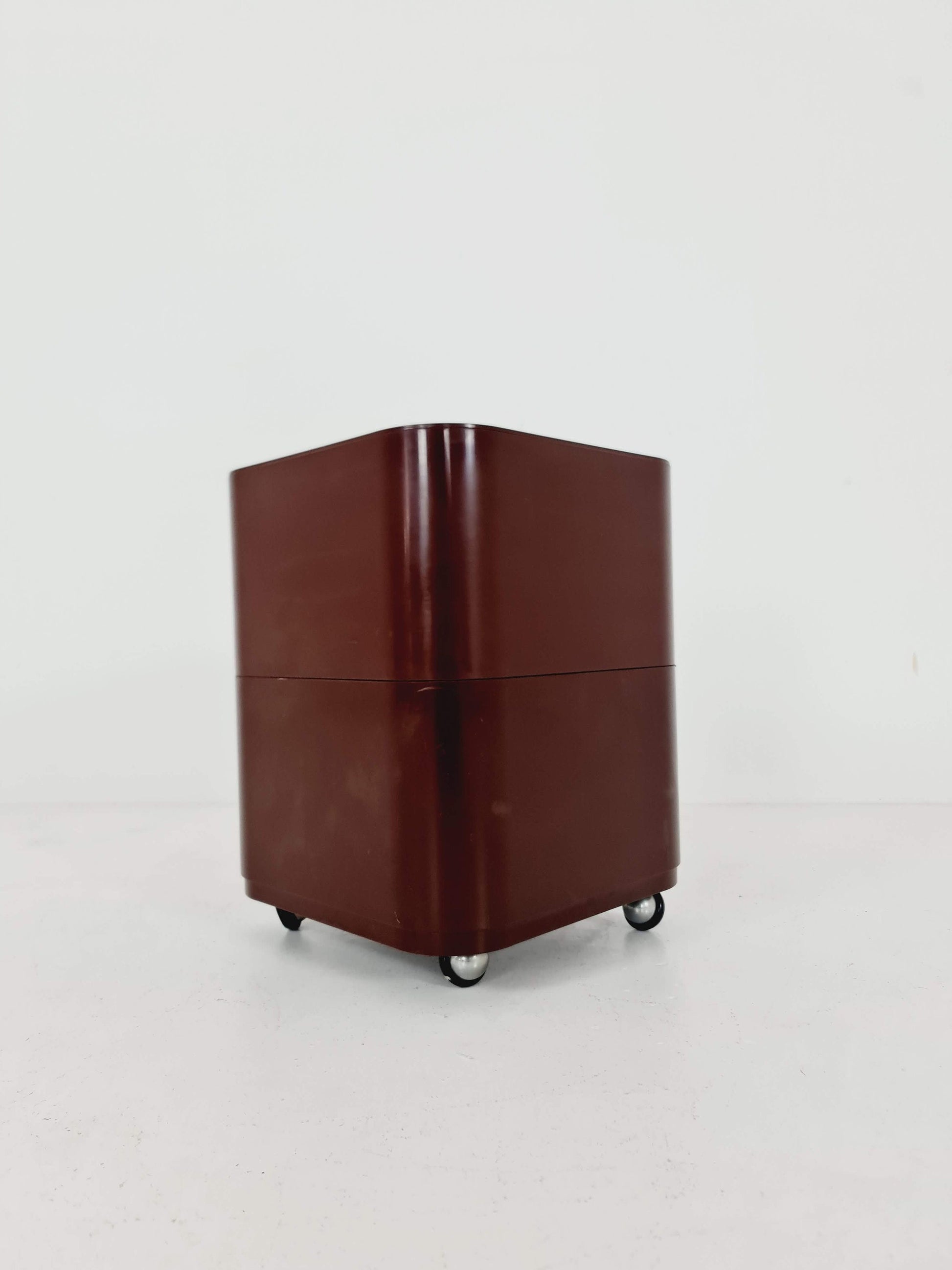 Brown Componibili Square serving trolley by Anna Castelli for Kartell - Italy 1960s model 4970