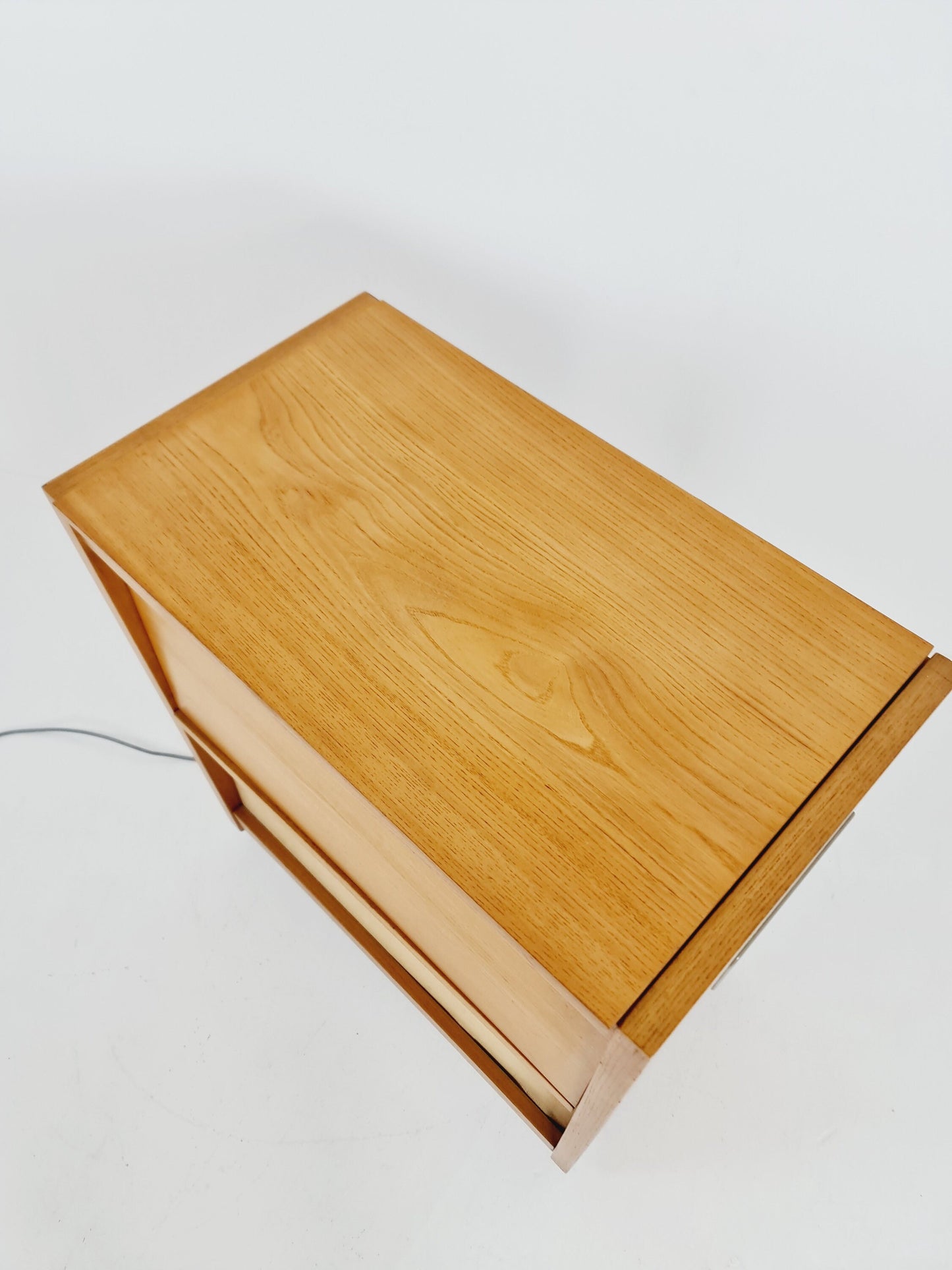 Mid Century Modern German ash record player, radio by Braun “RC 55 UK”, 1960s