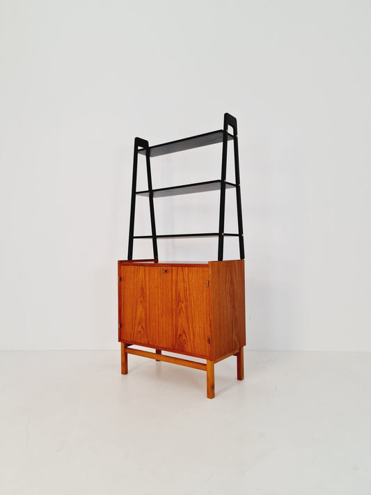 Free standing vintage bookshelf system/ book case teak by Bengt Ruda, 1960s