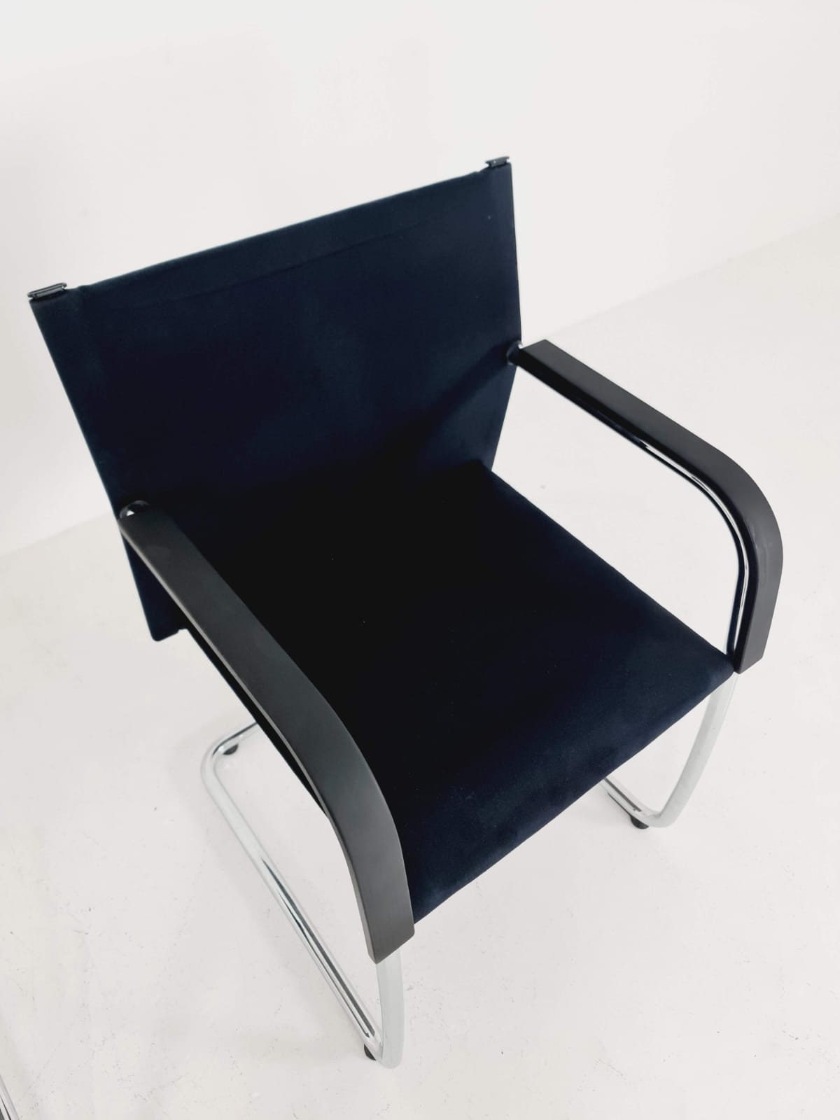 2 x Vitra AC3 Antonio Citterio Chair with chrome and black textile.