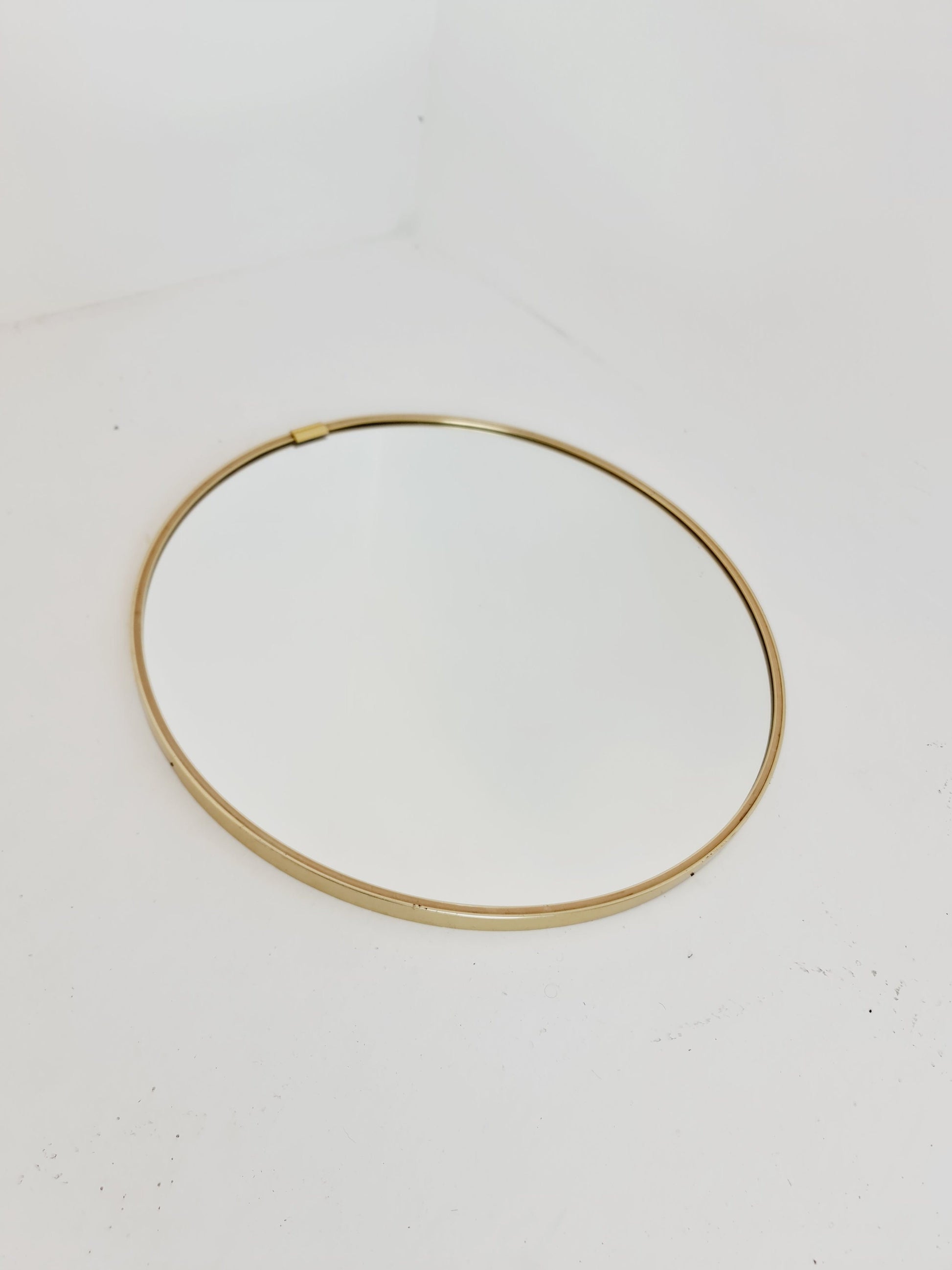 Mid Century round Brass mirror from the 60s