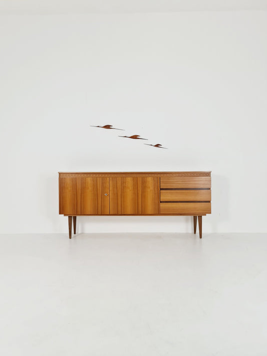Mid Century Modern German Teak Sideboard by GE-EL Möbel, 1960s