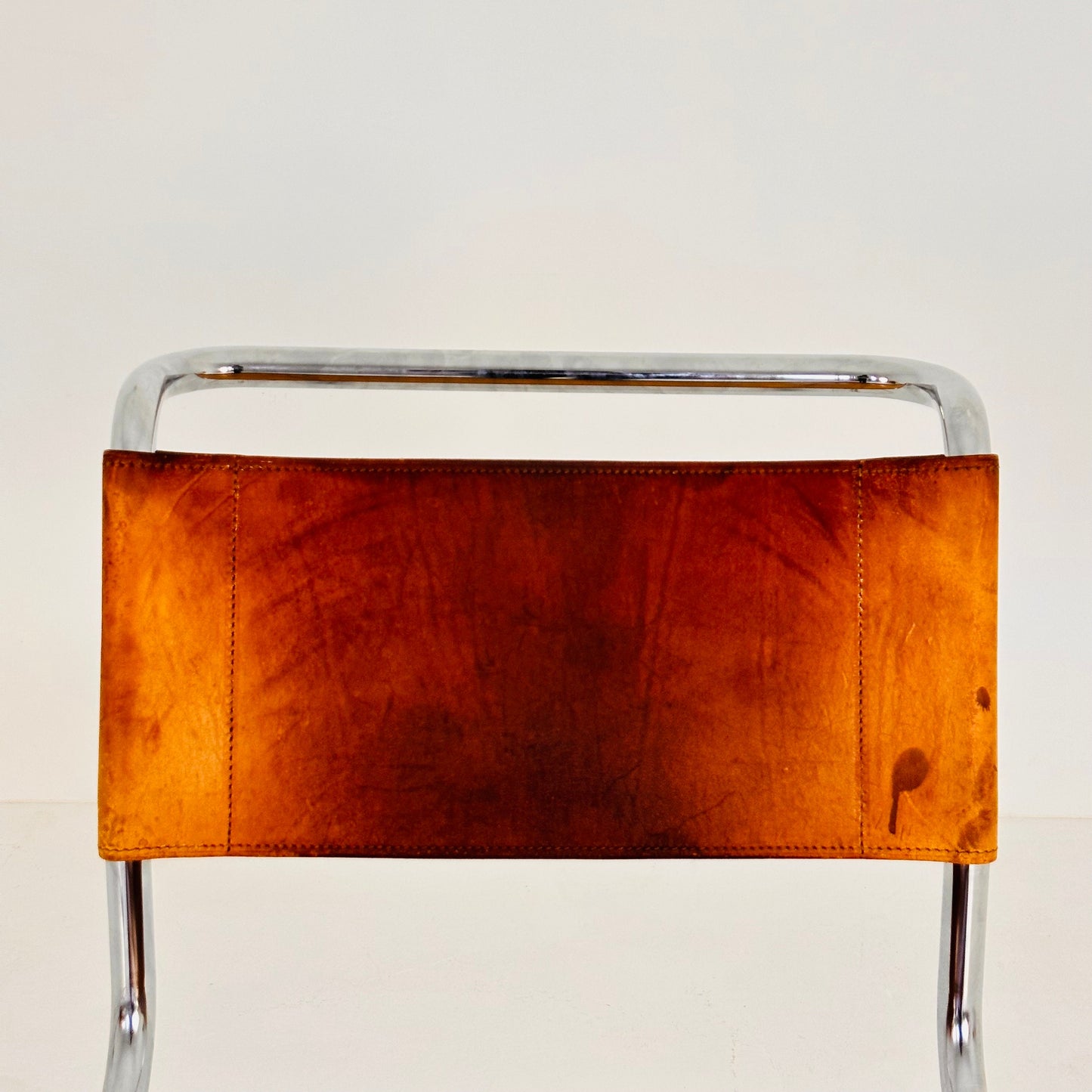 1 of 7 Mid-Century Vintage S33 Cognac Chairs by Mart Stam & Marcel Breuer from Thonet 1980s