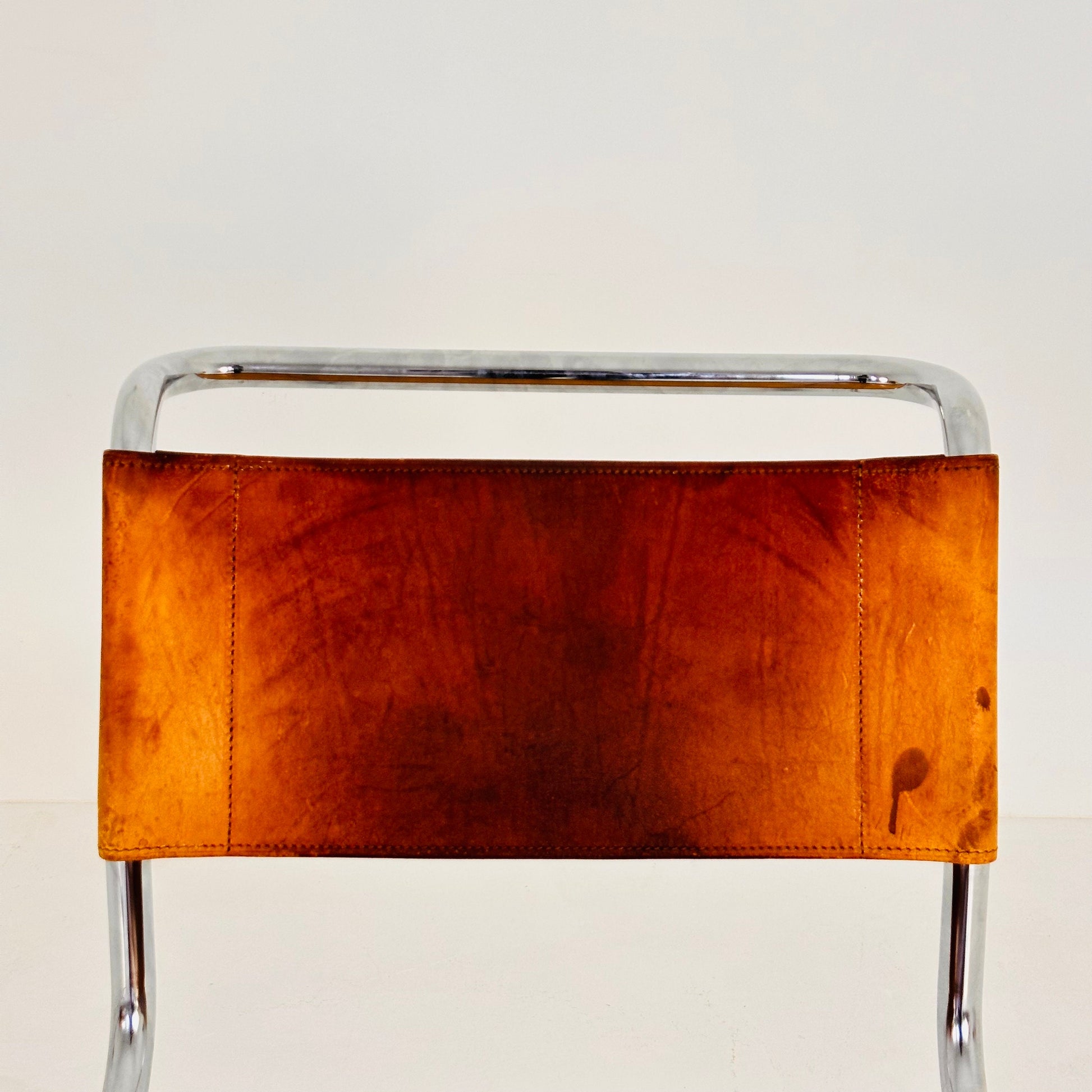 1 of 7 Mid-Century Vintage S33 Cognac Chairs by Mart Stam & Marcel Breuer from Thonet 1980s