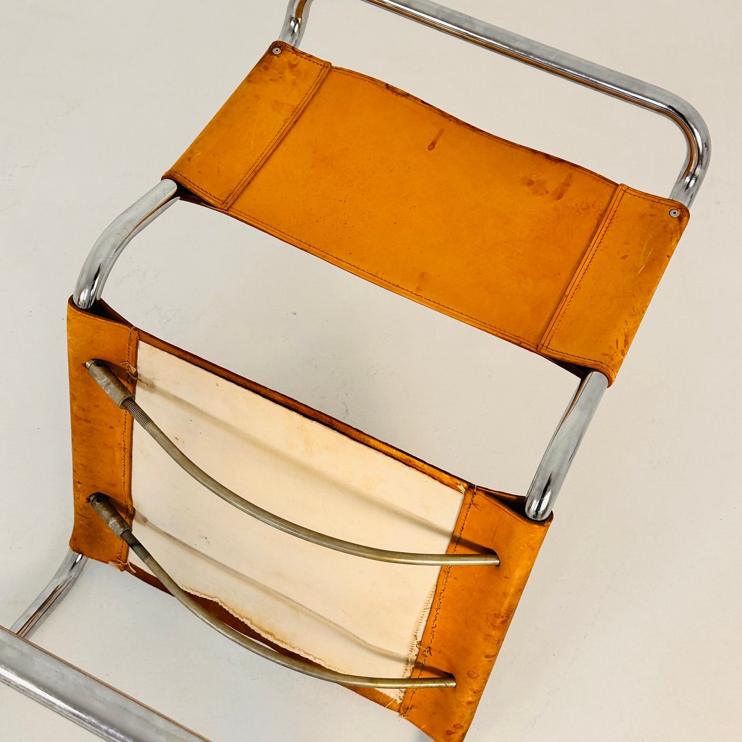 1 of 7 Mid-Century Vintage S33 Cognac Chairs by Mart Stam & Marcel Breuer from Thonet 1980s