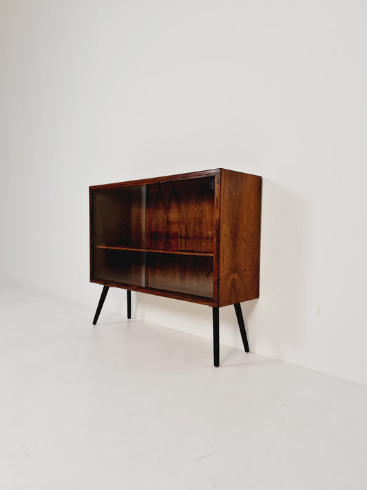 Mid-century Danish vintage rosewood showcase sideboard, 1960s