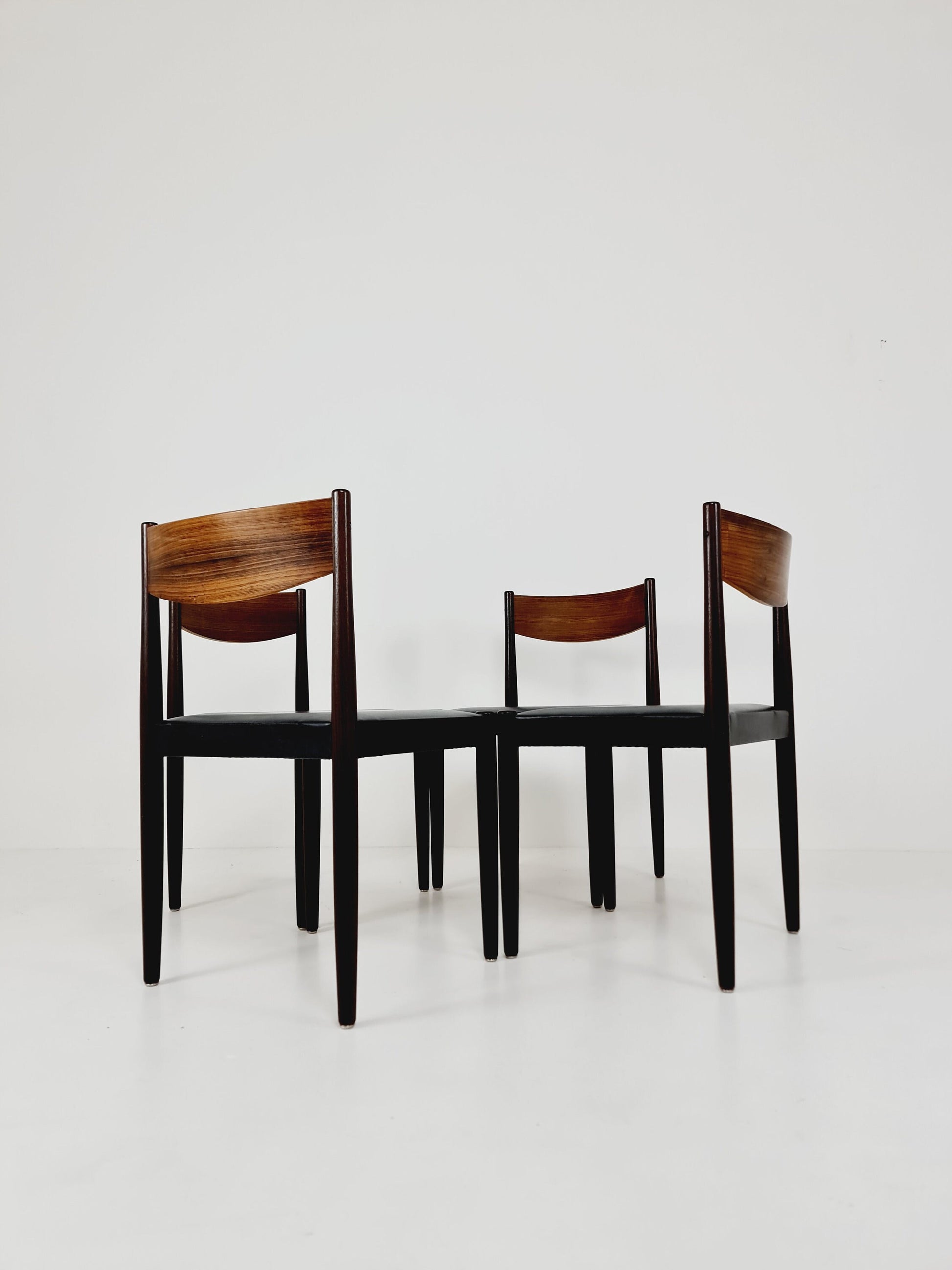 Danish Modern rosewood Chairs Design by Niels Möller for Frem Rojle, 1960s, set of 4