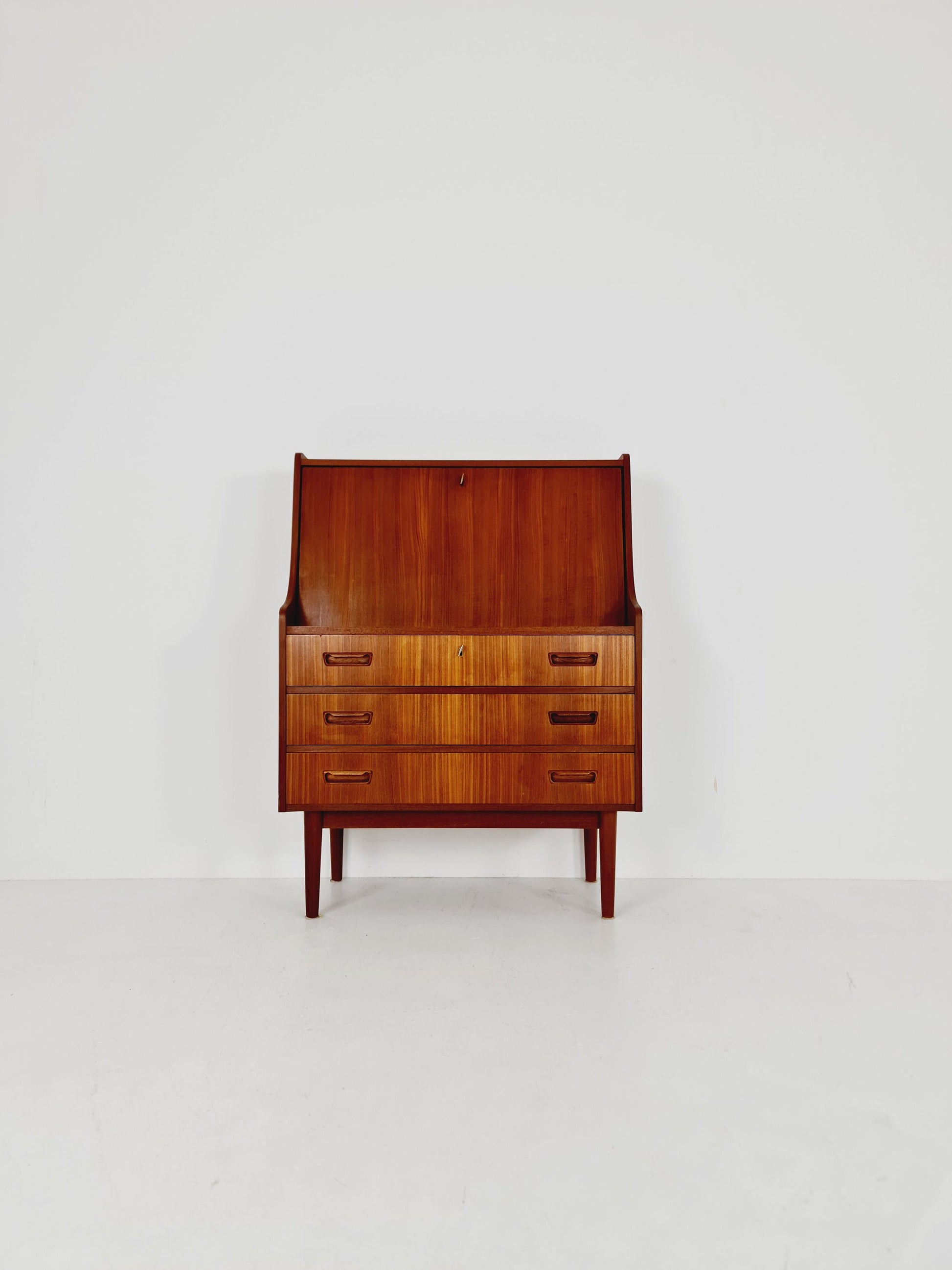 Midcentury Danish vintage teak secretary, vanity /Make up table By Arne Wahl Iversen, 1960s