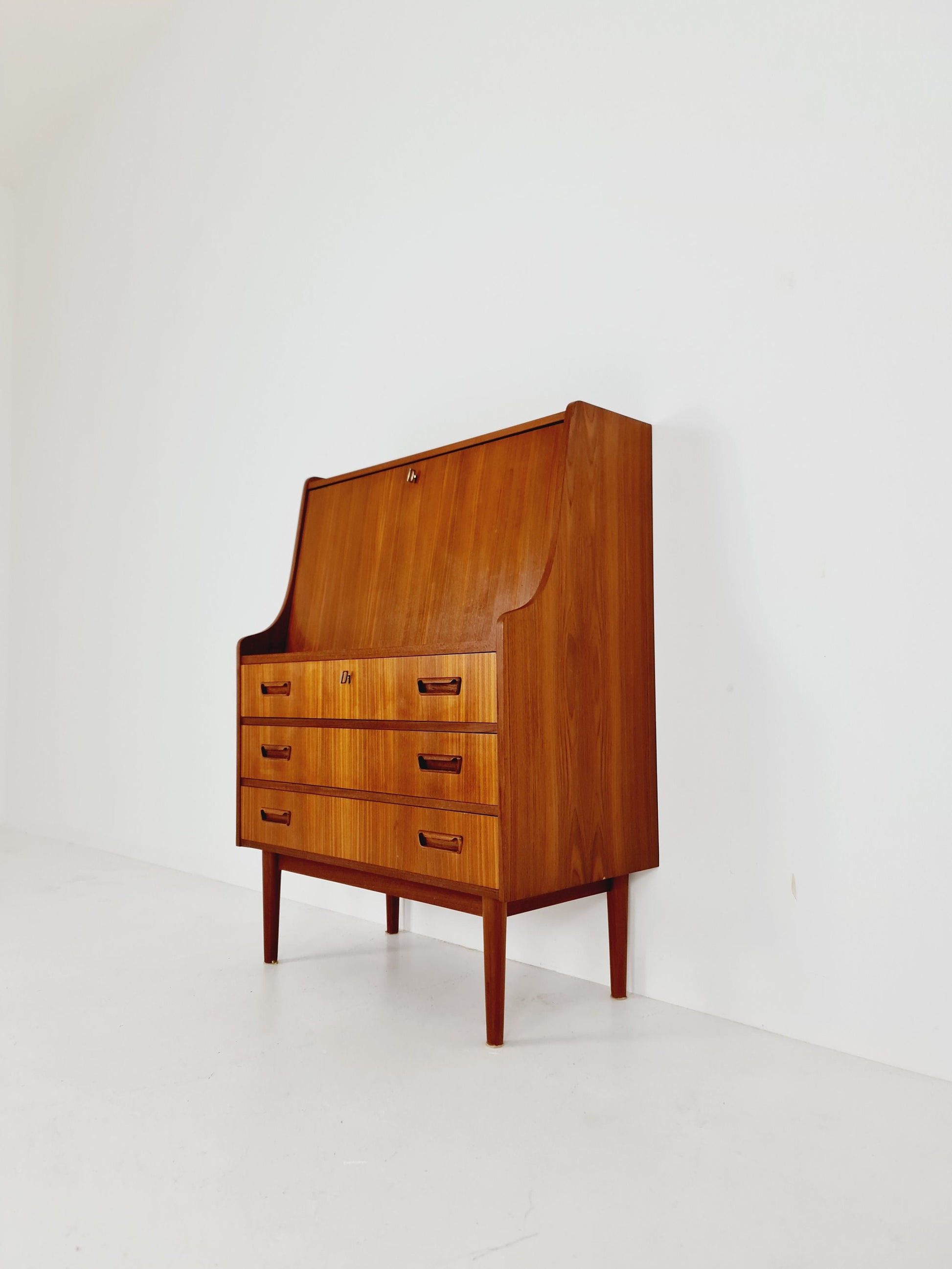 Midcentury Danish vintage teak secretary, vanity /Make up table By Arne Wahl Iversen, 1960s