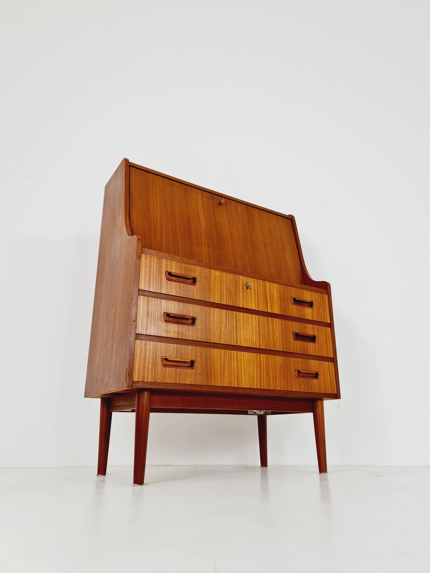 Midcentury Danish vintage teak secretary, vanity /Make up table By Arne Wahl Iversen, 1960s