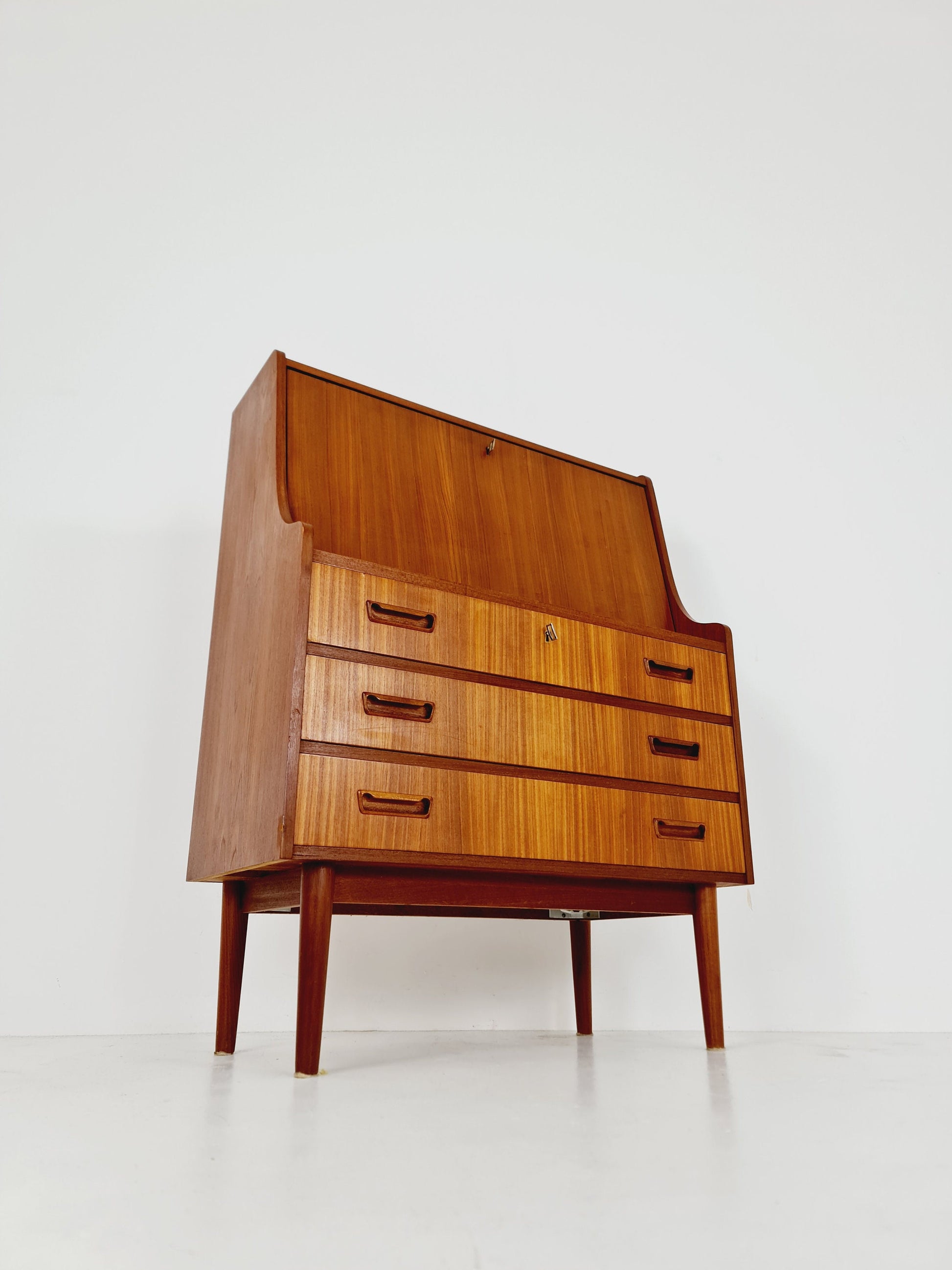 Midcentury Danish vintage teak secretary, vanity /Make up table By Arne Wahl Iversen, 1960s