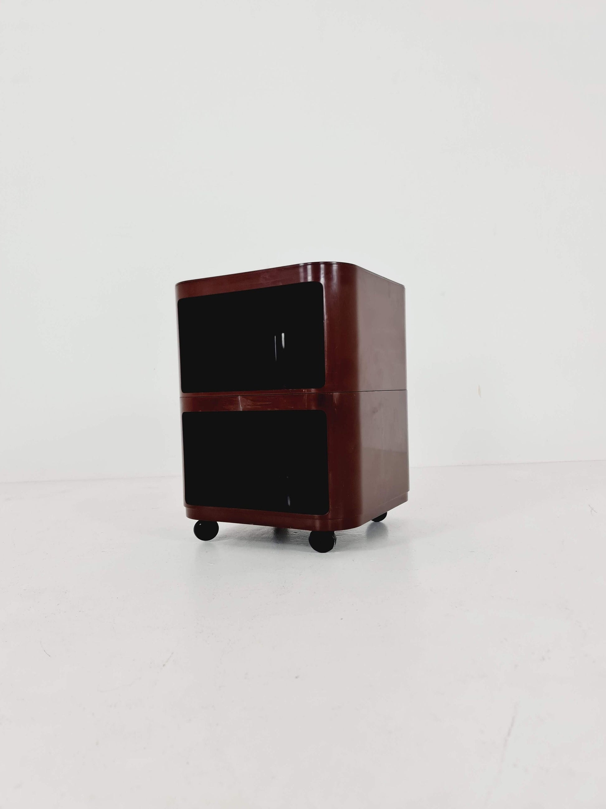 Brown Componibili Square serving trolley by Anna Castelli for Kartell - Italy 1960s model 4970