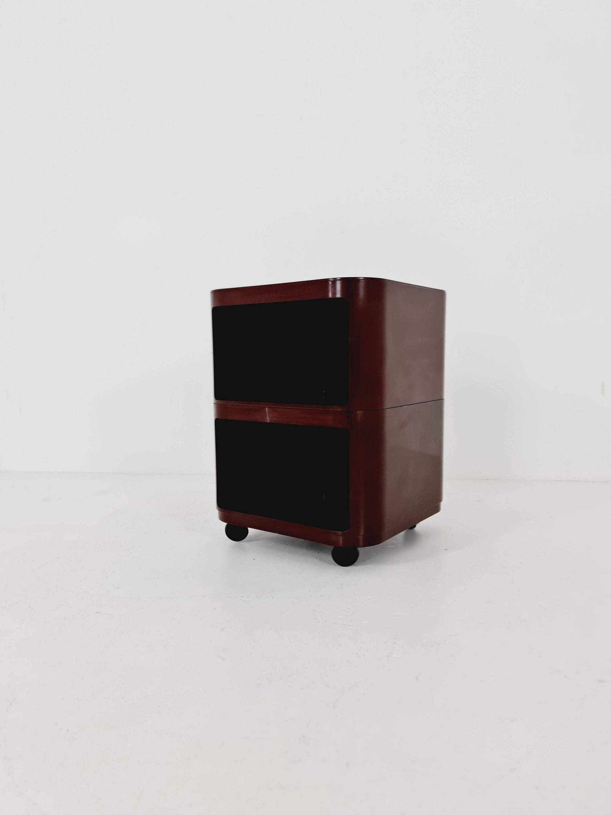 Brown Componibili Square serving trolley by Anna Castelli for Kartell - Italy 1960s model 4970