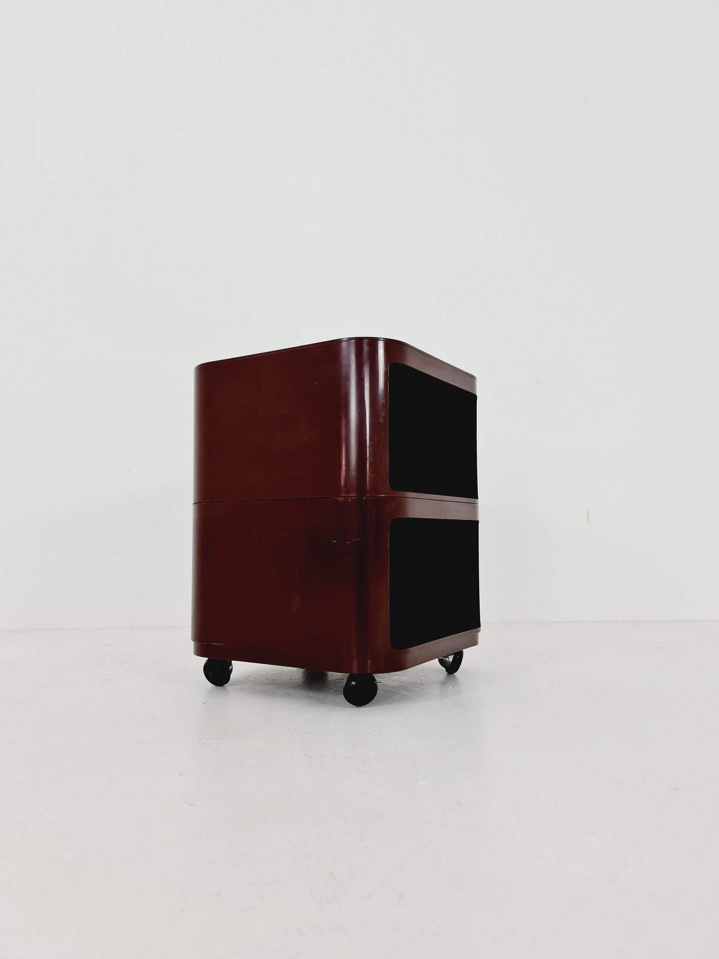 Brown Componibili Square serving trolley by Anna Castelli for Kartell - Italy 1960s model 4970