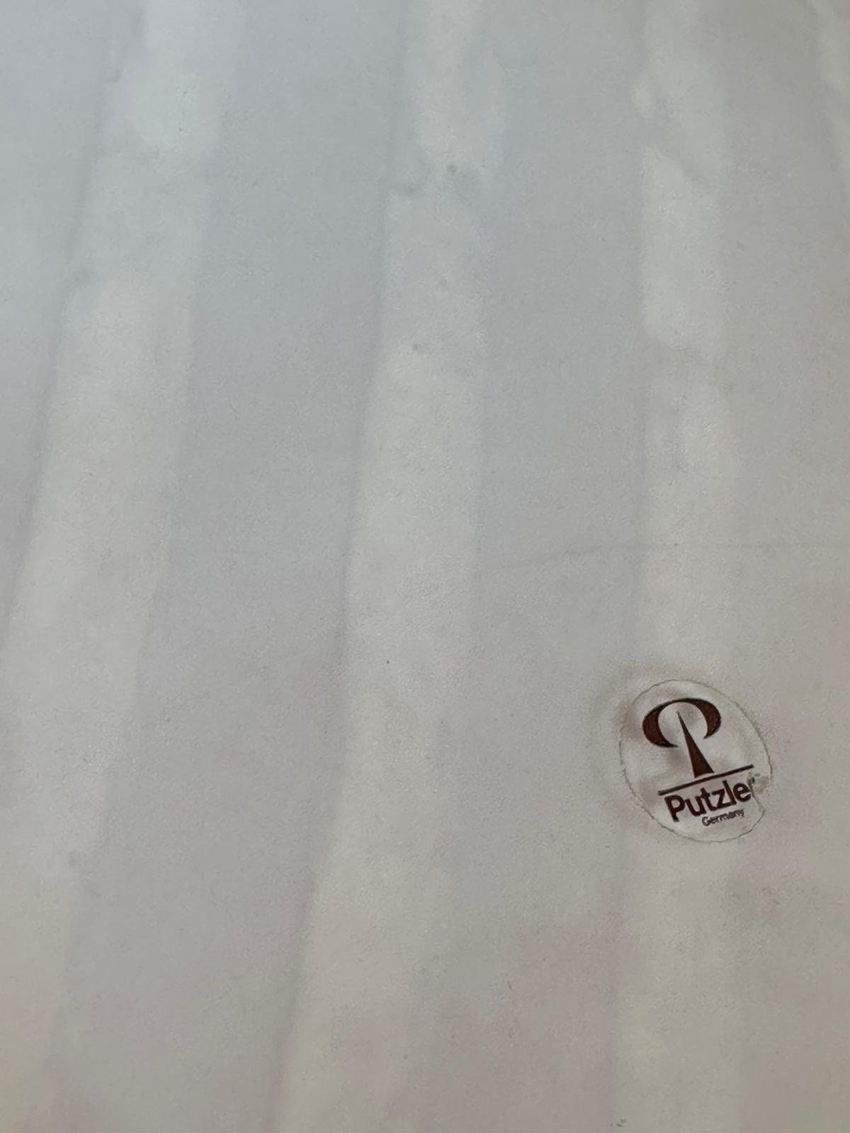 Vintage glass pendant lamp by Peill and Putzler, Germany 1965