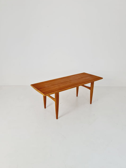 Midcentury Swedish teak and oak coffee table, 1960s