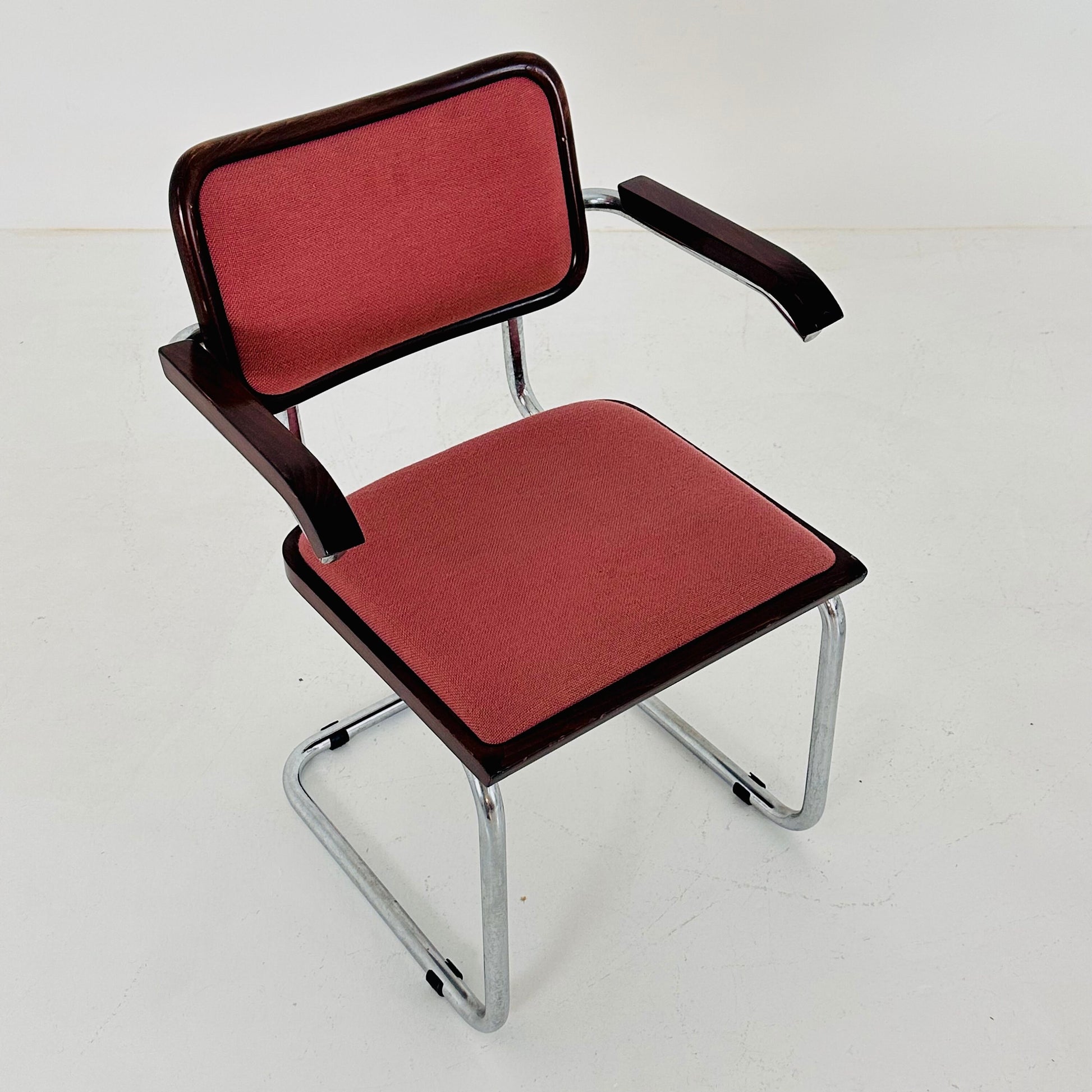 Marcel Breuer B32 upholstered Cesca Armchair, bauhaus design by Bene