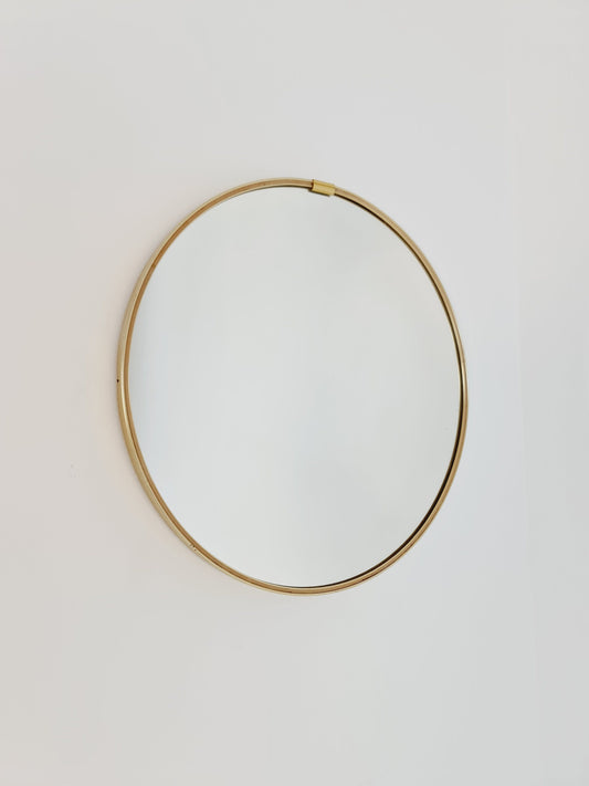 Mid Century round Brass mirror from the 60s