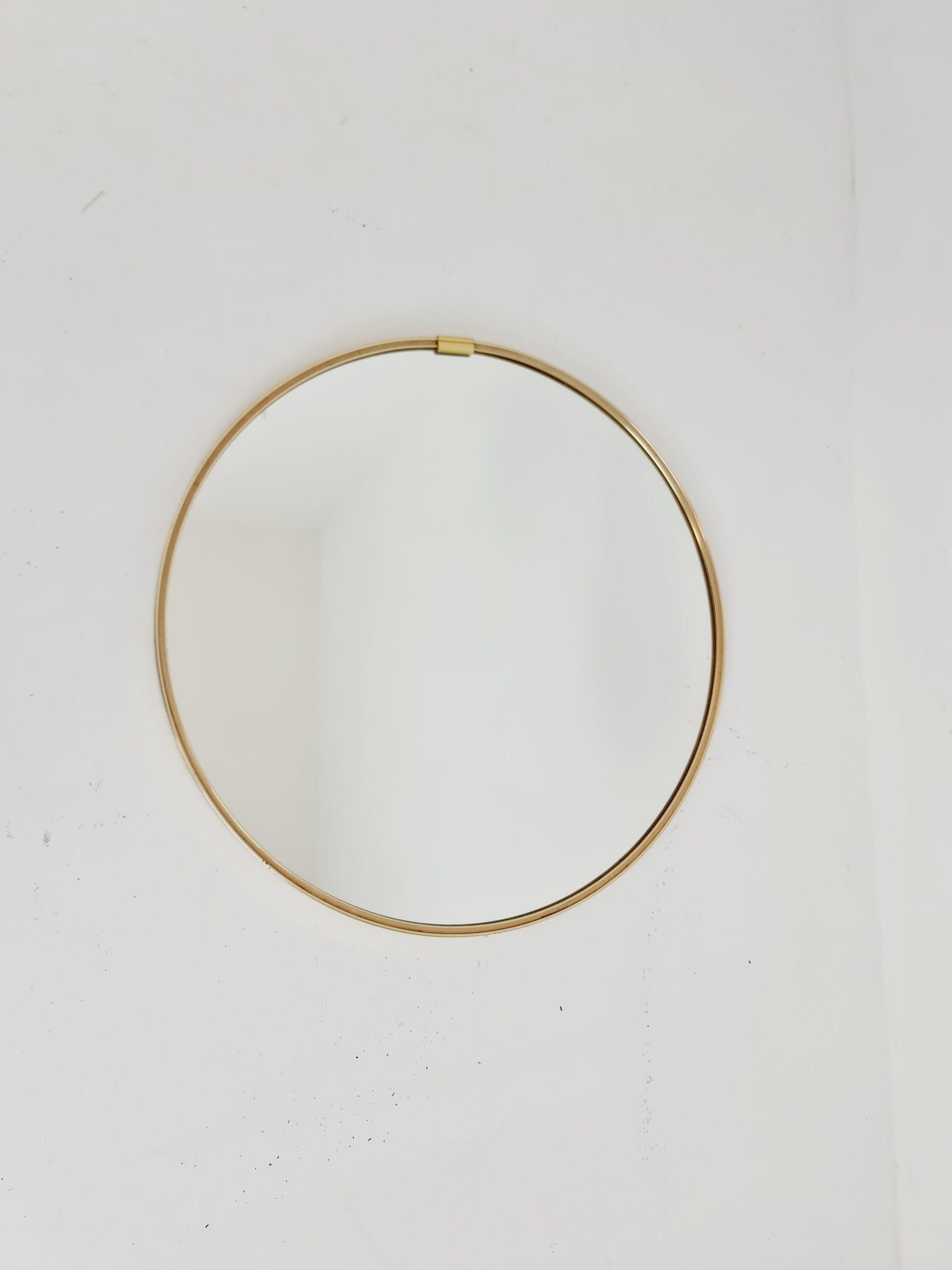 Mid Century round Brass mirror from the 60s