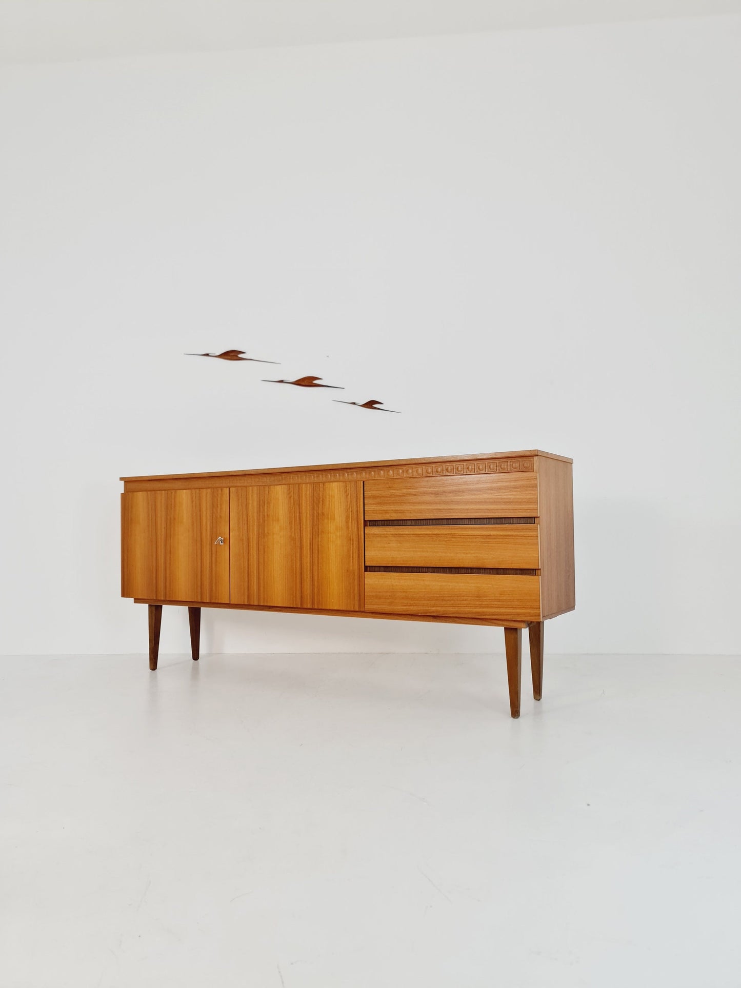 Mid Century Modern German Teak Sideboard by GE-EL Möbel, 1960s