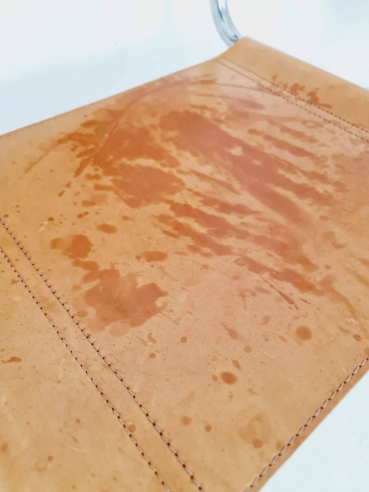 set of tow Bauhaus cognac original Desk Chair by Mart Stam & Marcel Breuer for Fasem Italy 1980s