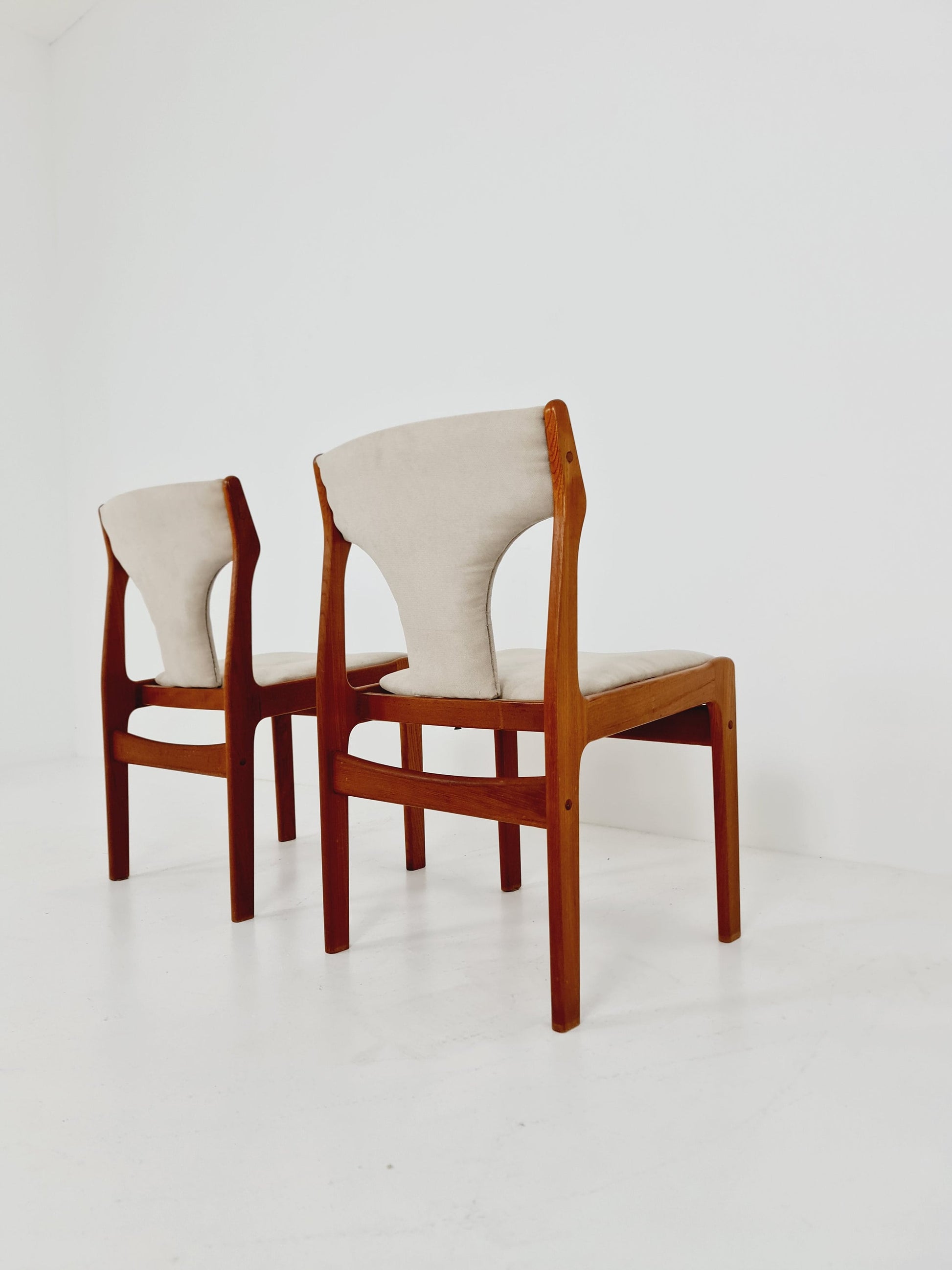 Vintage Danish teak dining charis by Erik Buch, 1960s, set of 2